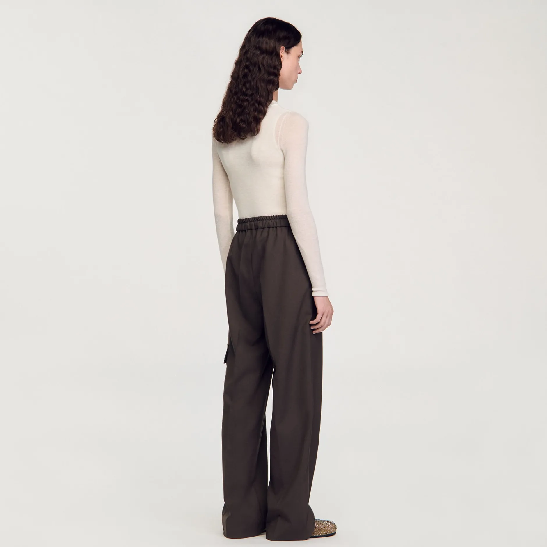 Femme SANDRO Pantalon Taille élastiquée