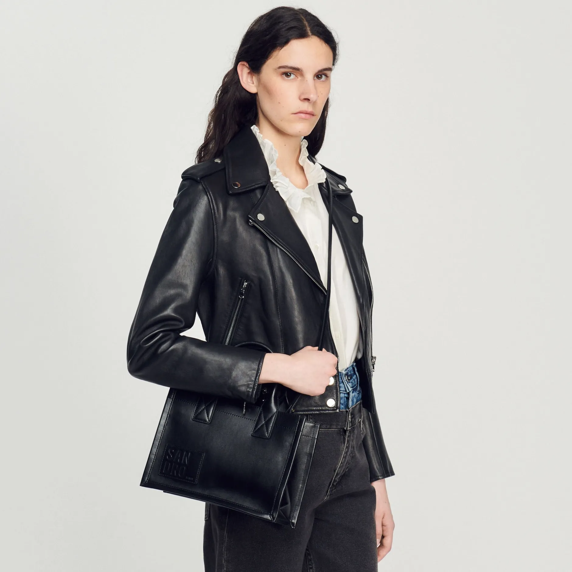 Femme SANDRO Petit Cabas Kasbah Tannerie Certifiée