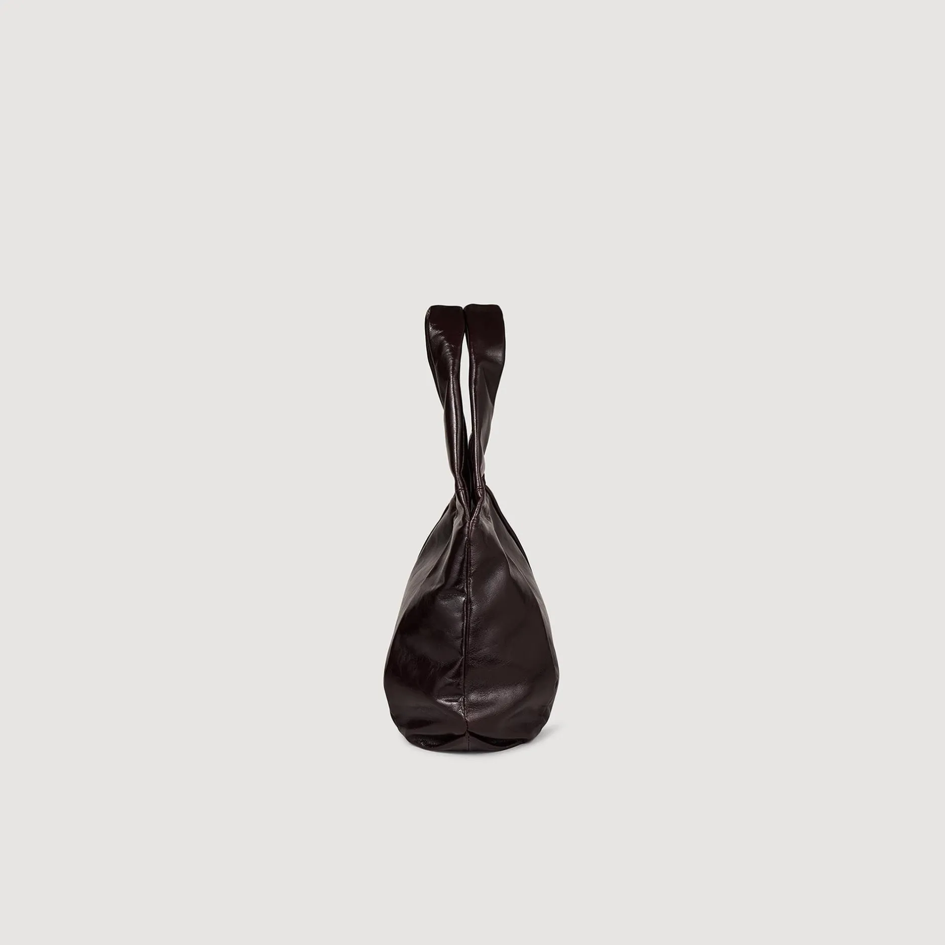 Femme SANDRO Petit Sac En Cuir Brillant