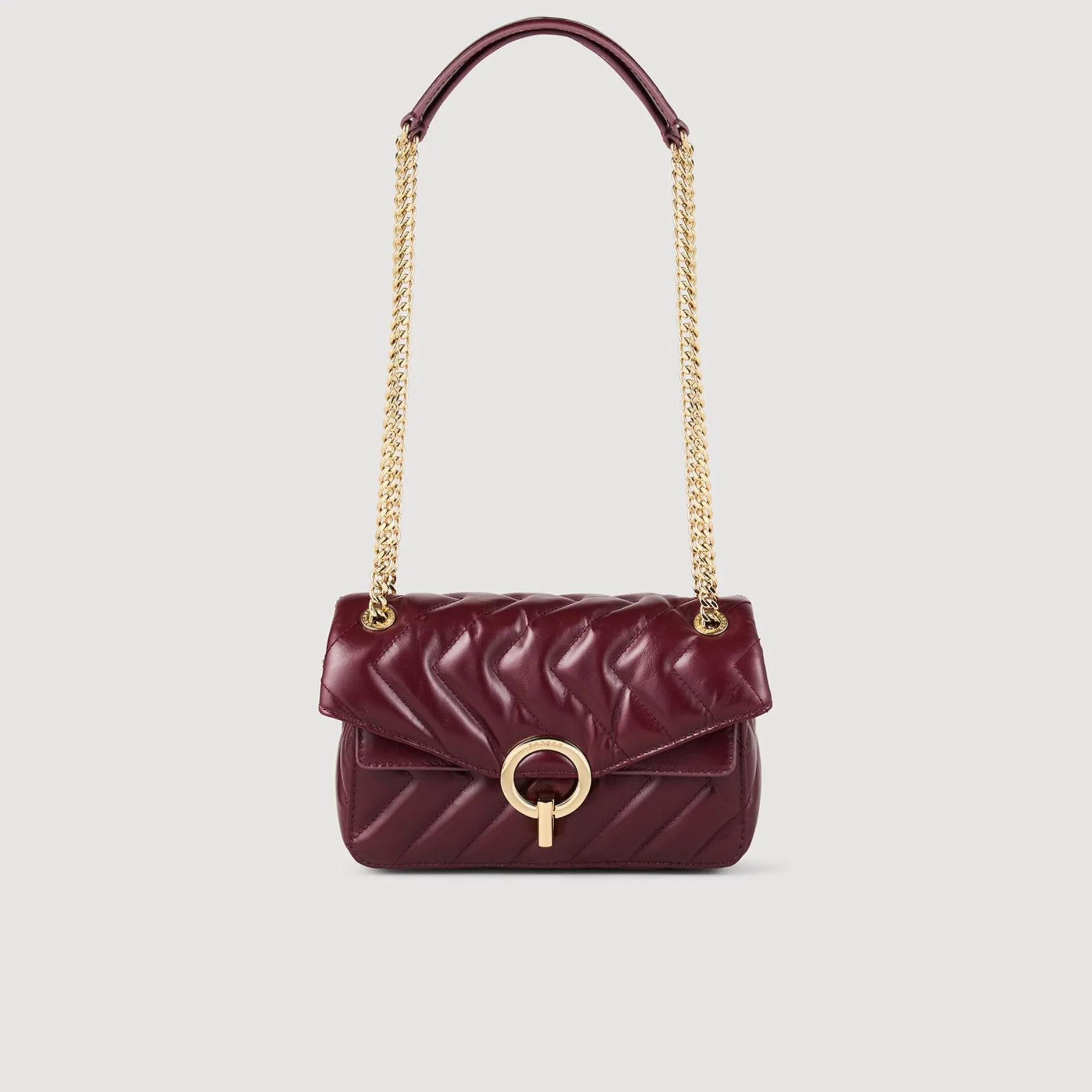 Femme SANDRO Petit Sac Yza En Cuir Lisse
