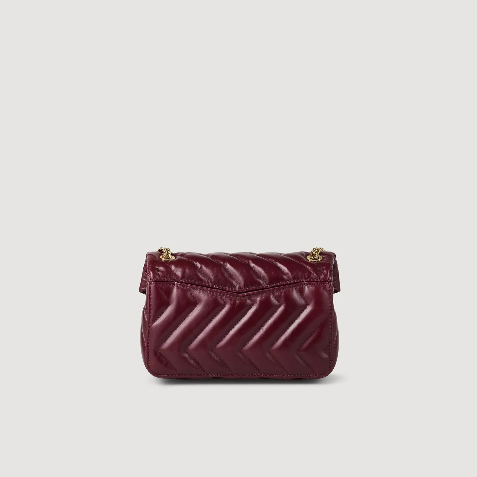 Femme SANDRO Petit Sac Yza En Cuir Lisse