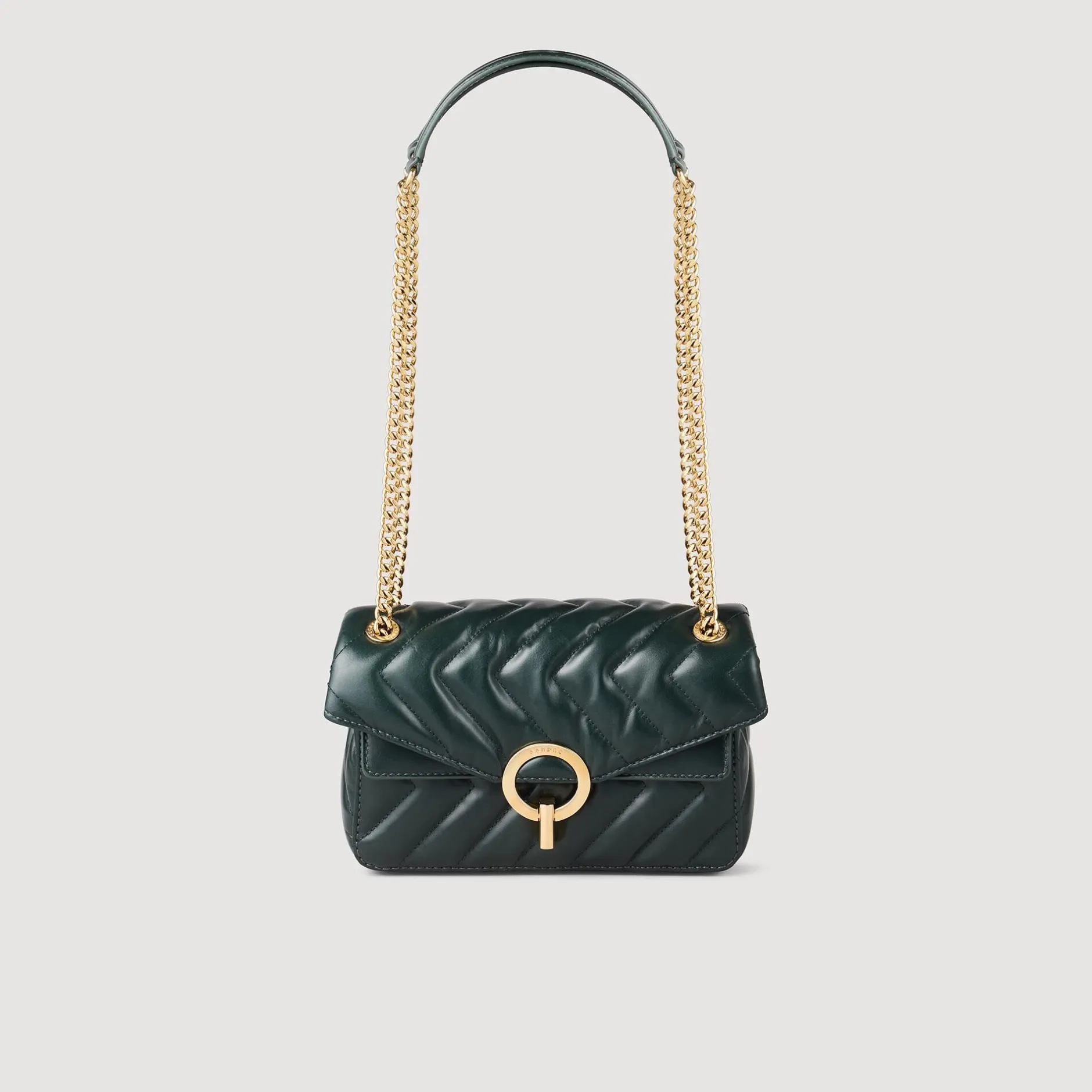 Femme SANDRO Petit Sac Yza En Cuir Lisse