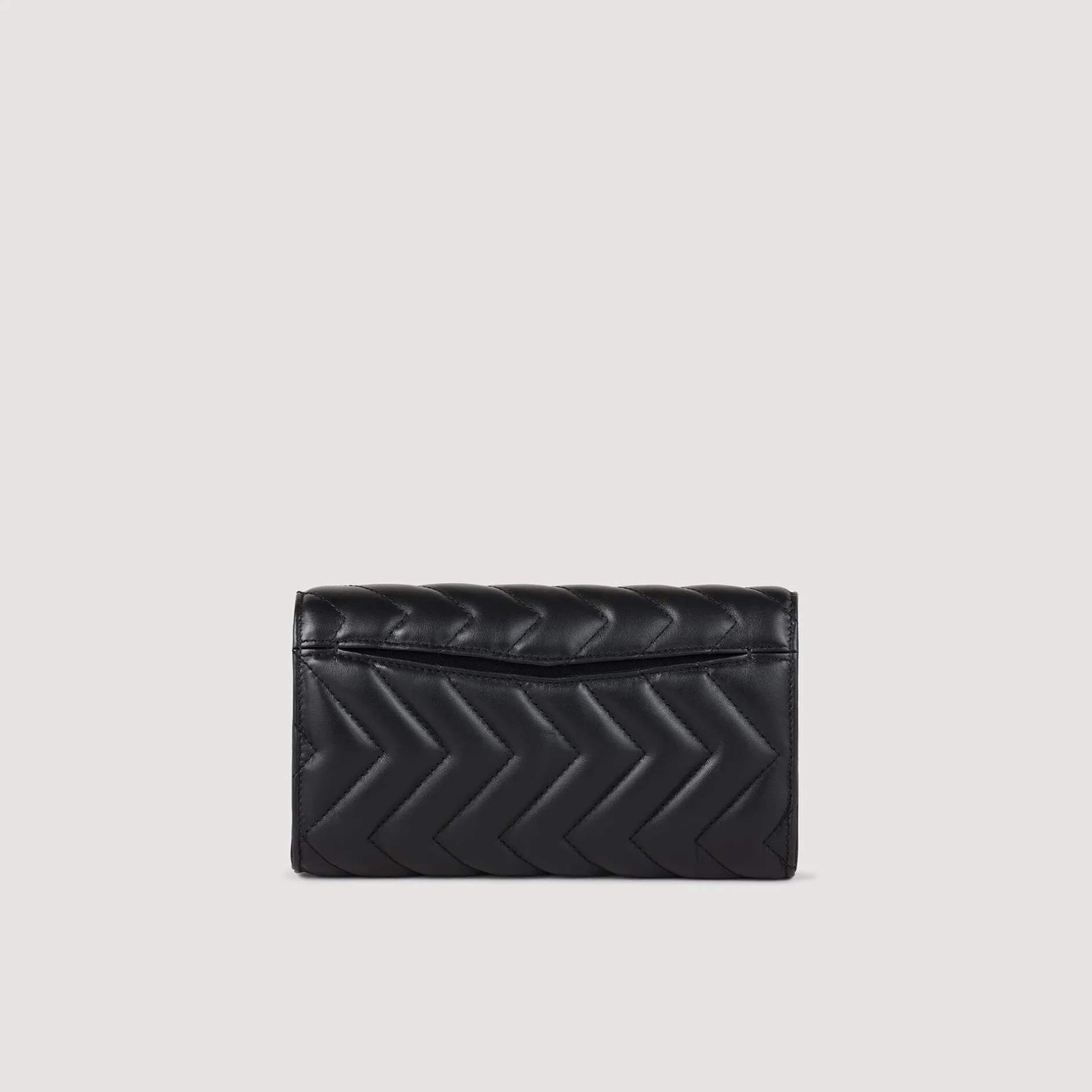 Femme SANDRO Pochette Crossbody En Cuir