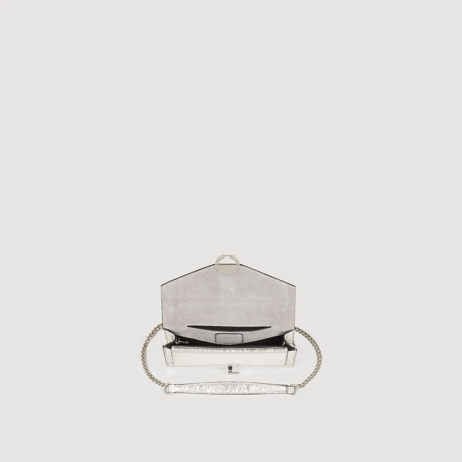 Femme SANDRO Pochette Yza En Cuir