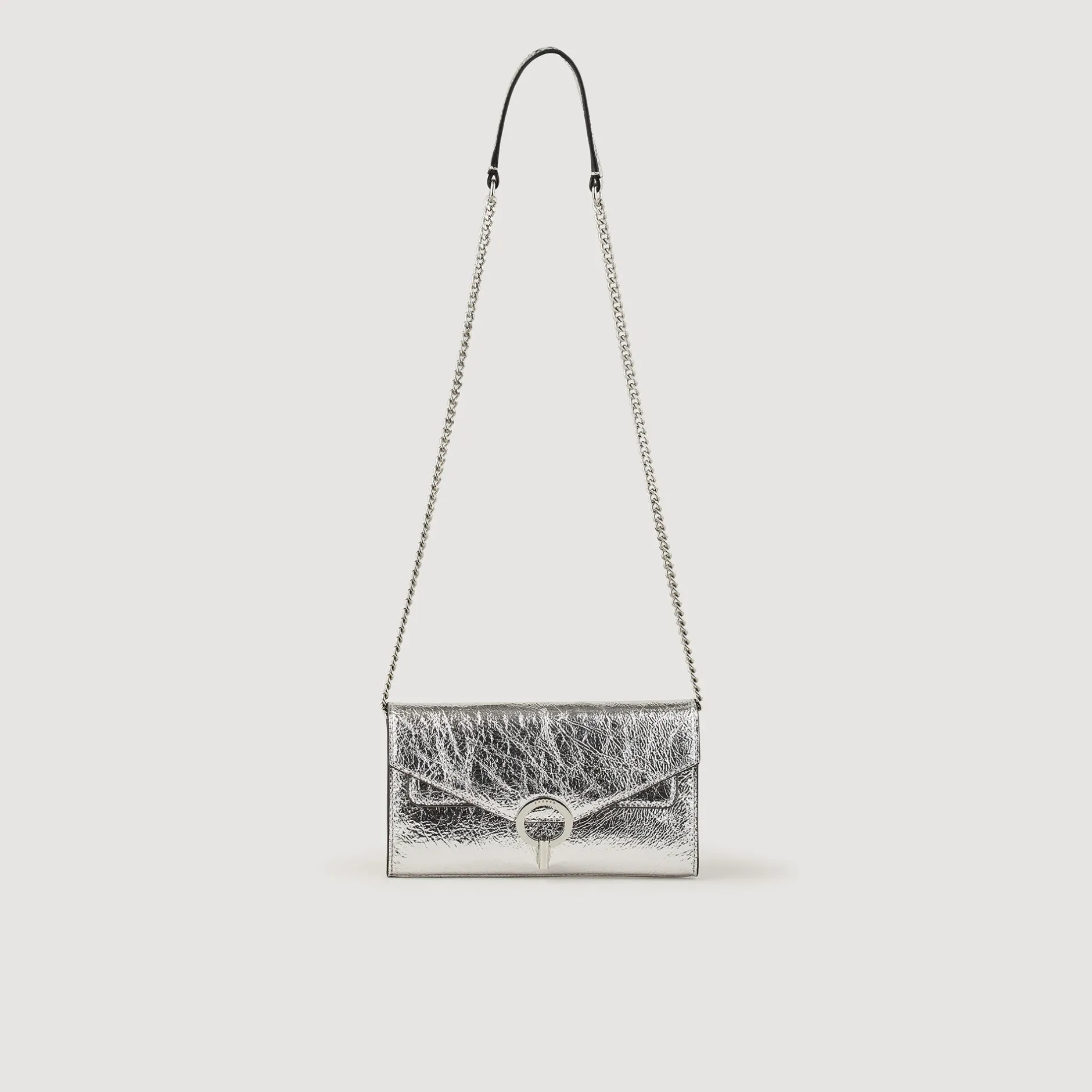 Femme SANDRO Pochette Yza En Cuir