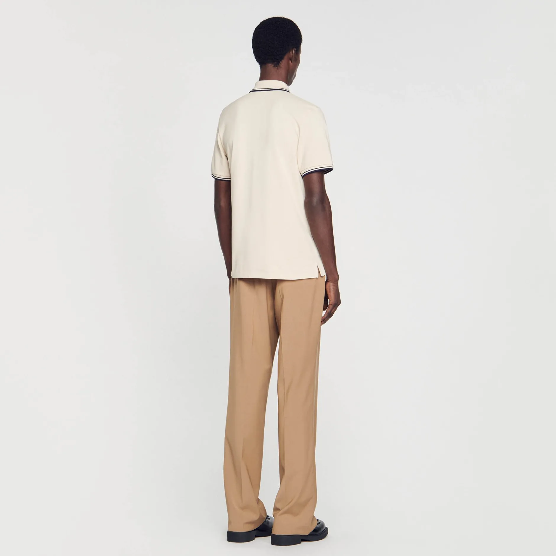 Homme SANDRO Polo En Piqué De Coton