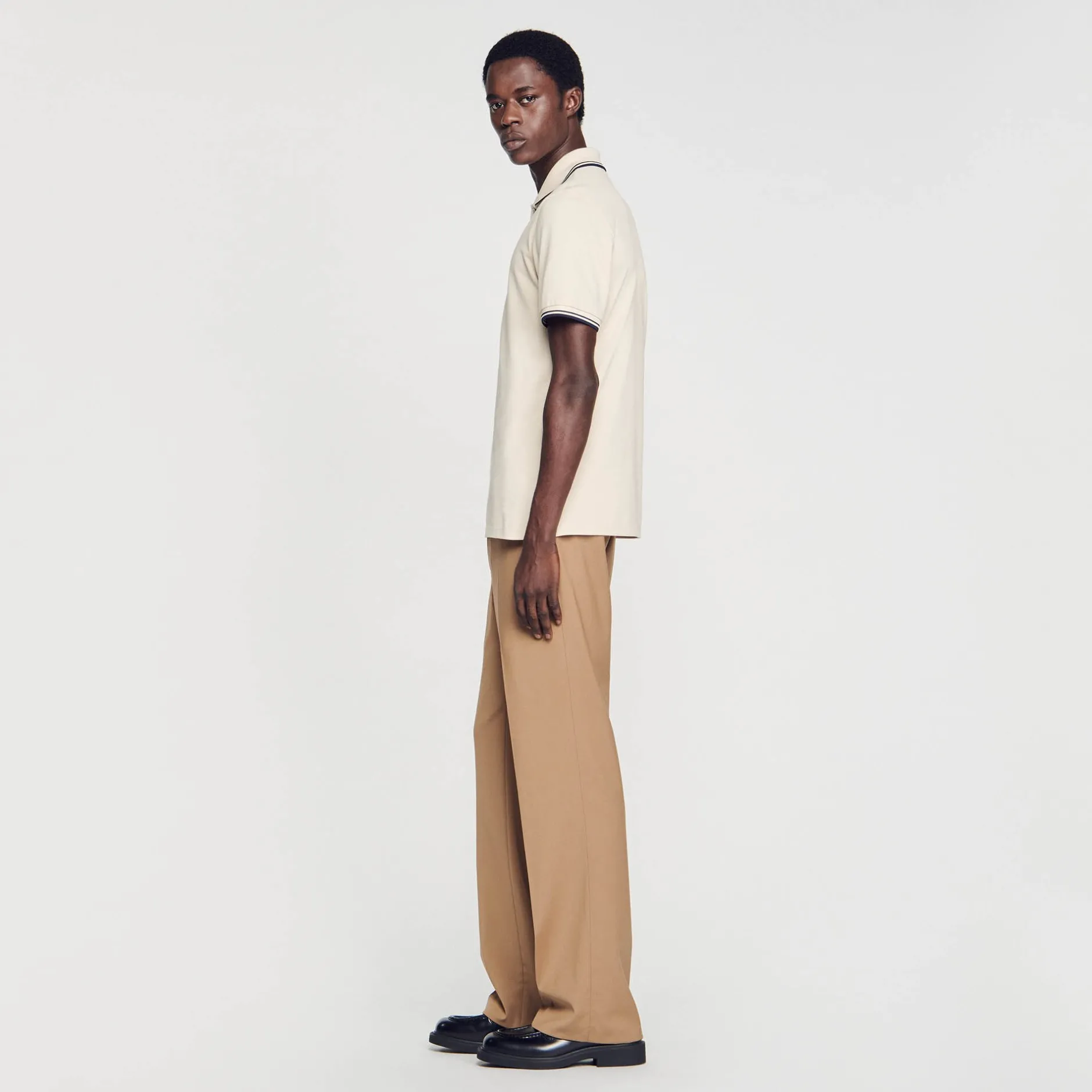 Homme SANDRO Polo En Piqué De Coton