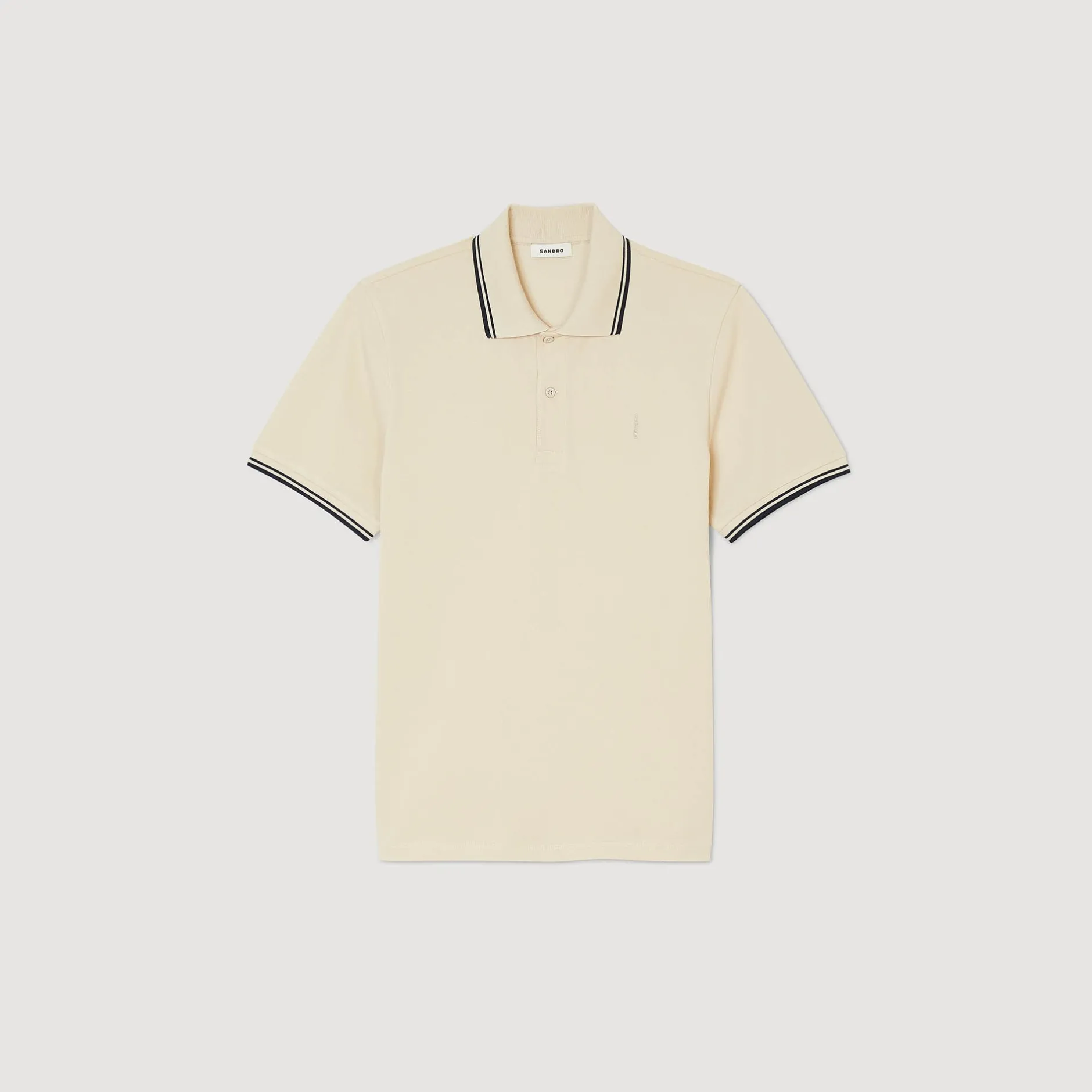 Homme SANDRO Polo En Piqué De Coton