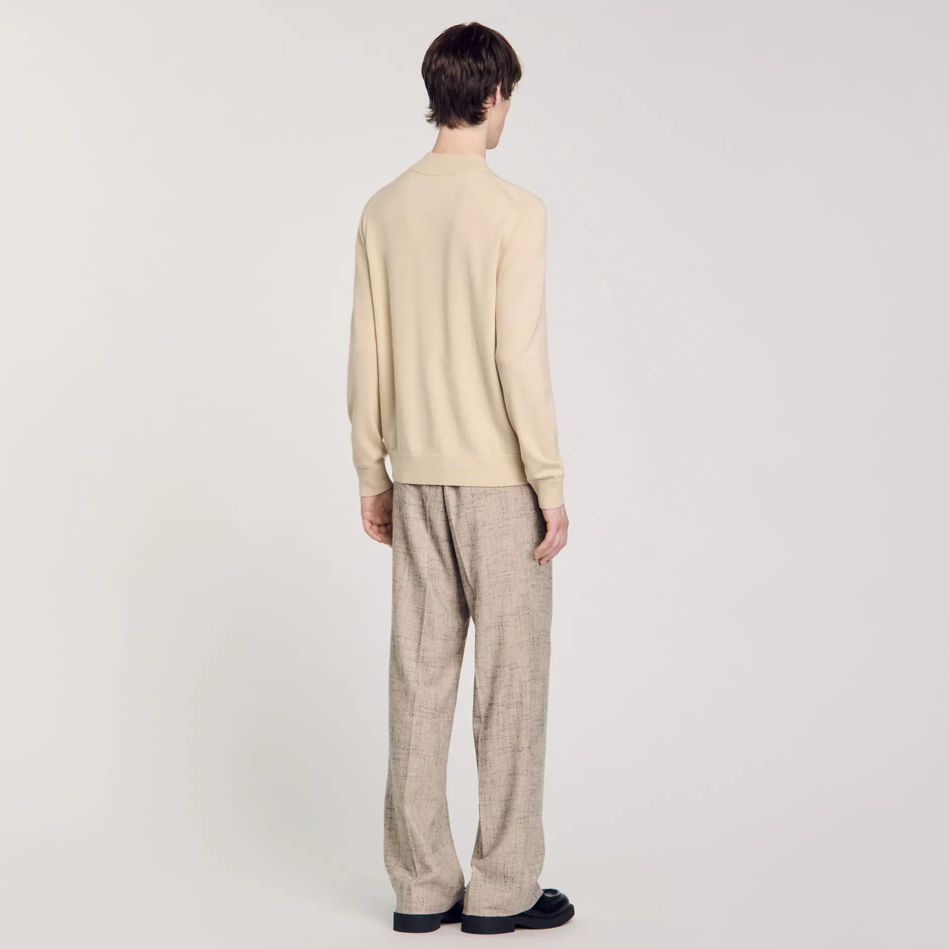 Homme SANDRO Pull à Col Cheminée