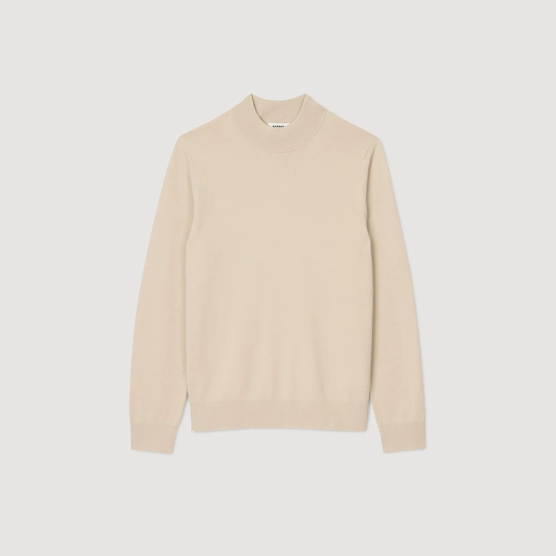 Homme SANDRO Pull à Col Cheminée