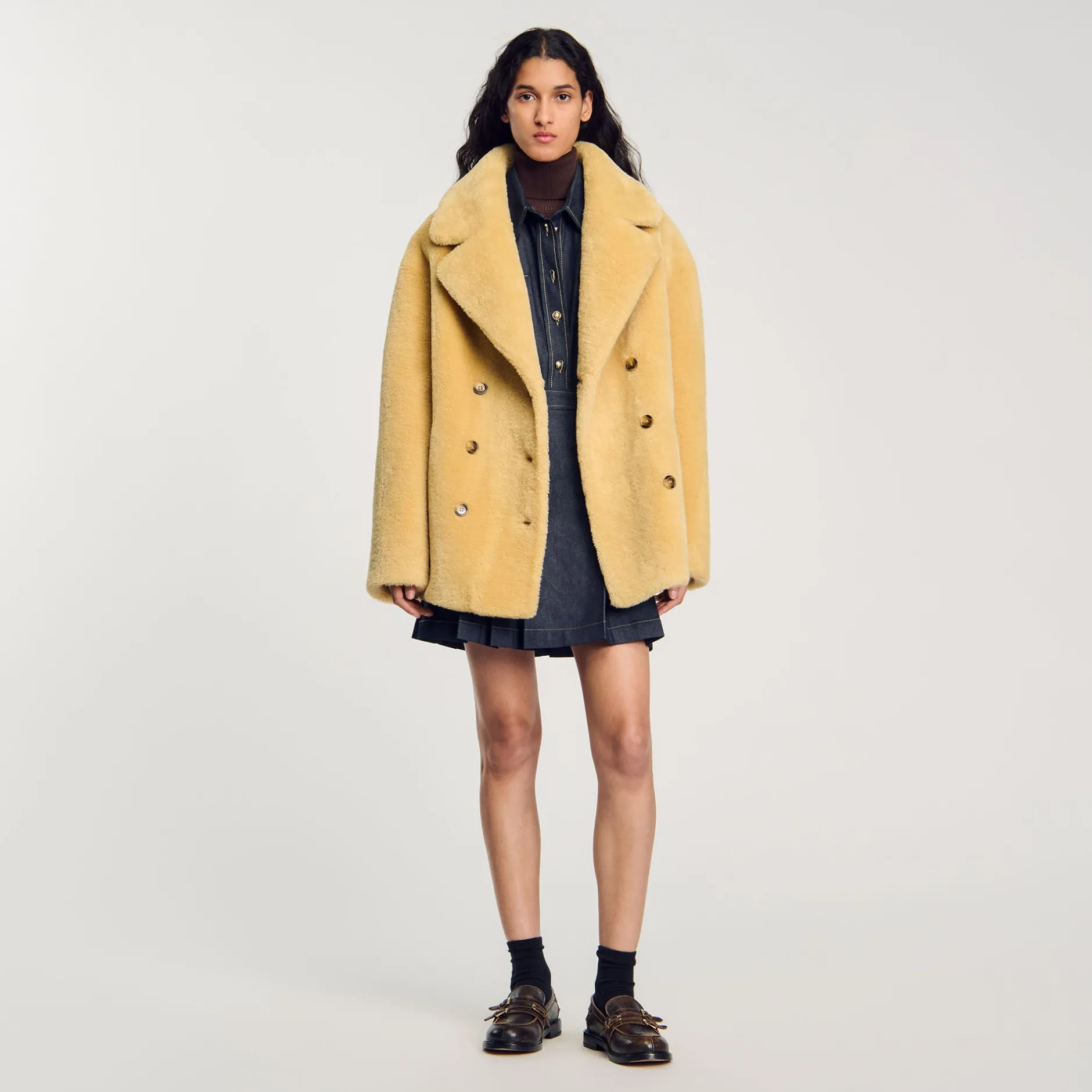 Femme SANDRO Pull Col Roulé