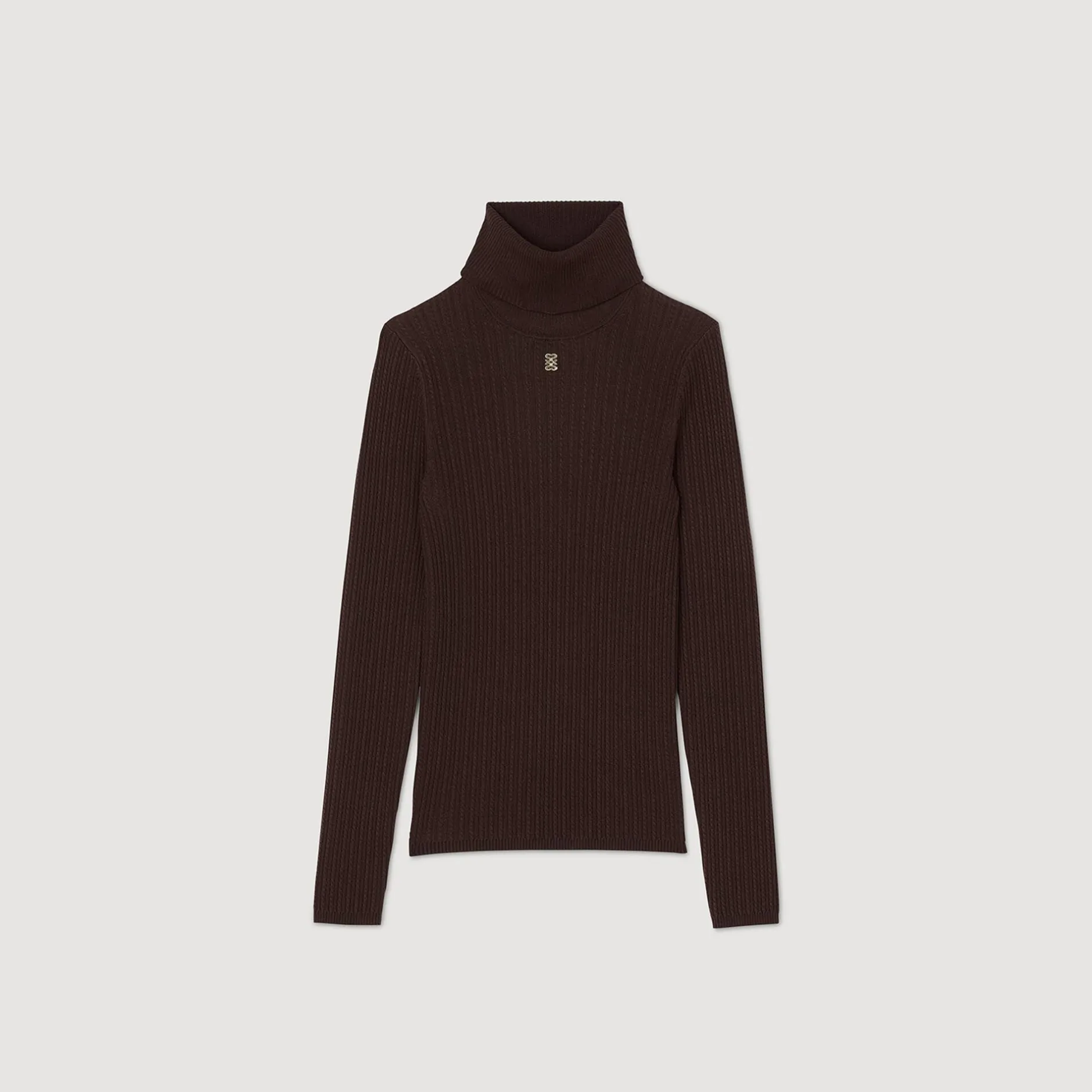Femme SANDRO Pull Col Roulé