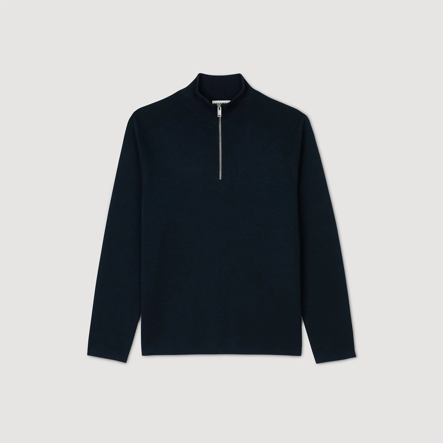 Homme SANDRO Pull En Laine à Col Zippé