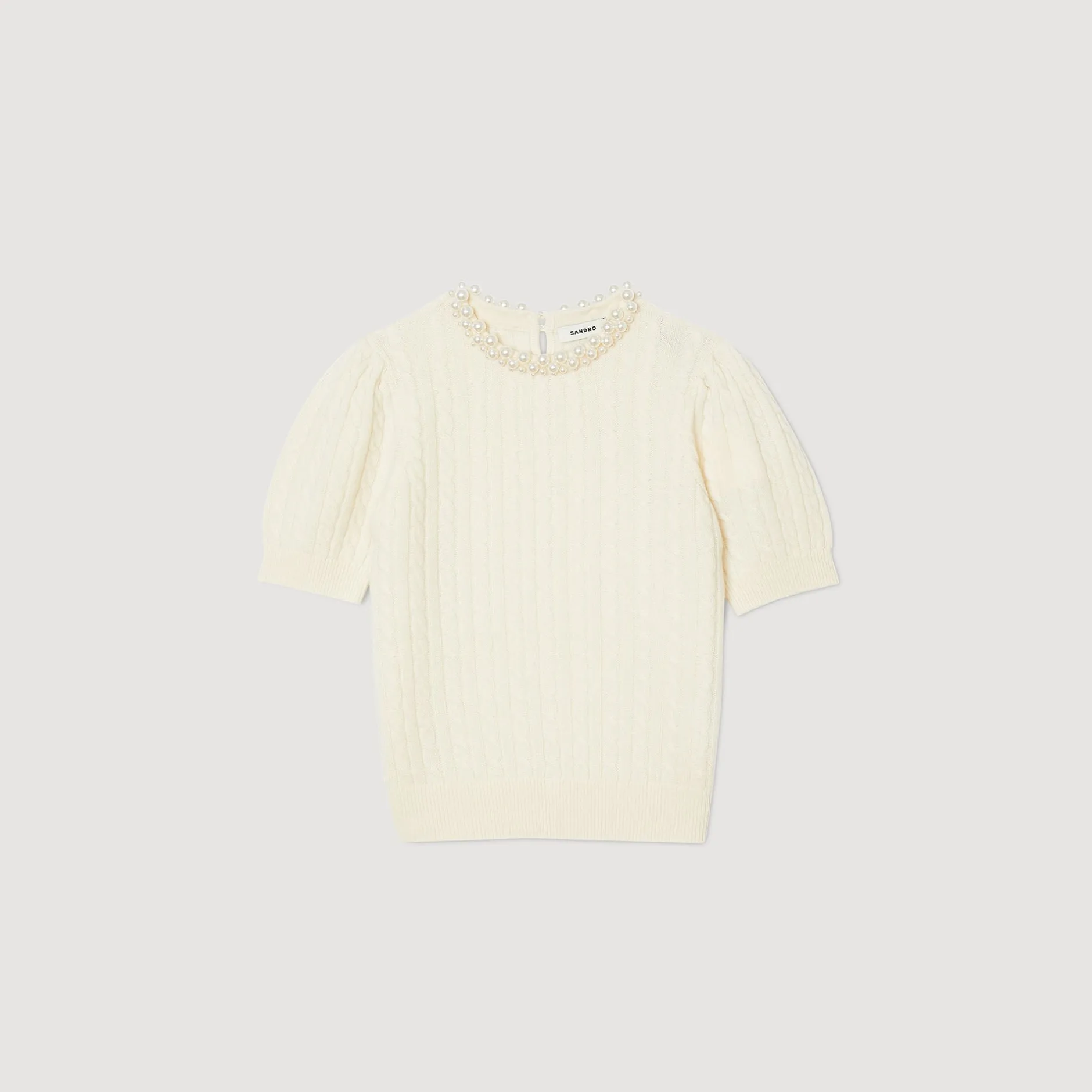 Femme SANDRO Pull En Maille Câblée