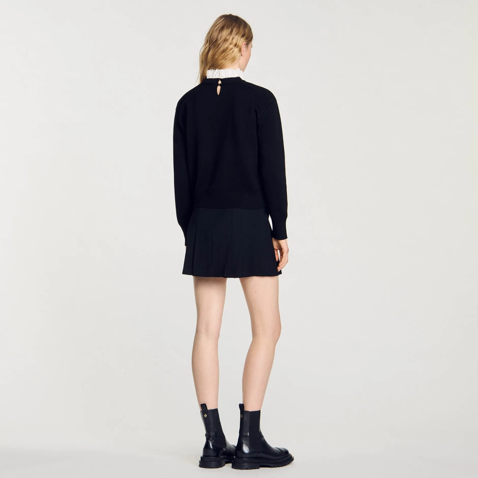 Femme SANDRO Pull En Maille Col Montant