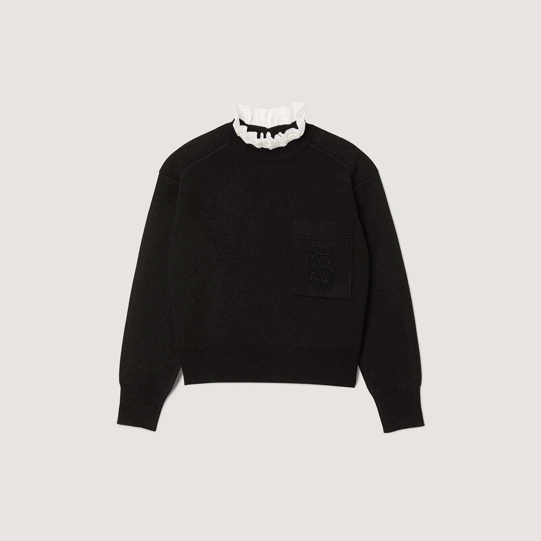 Femme SANDRO Pull En Maille Col Montant