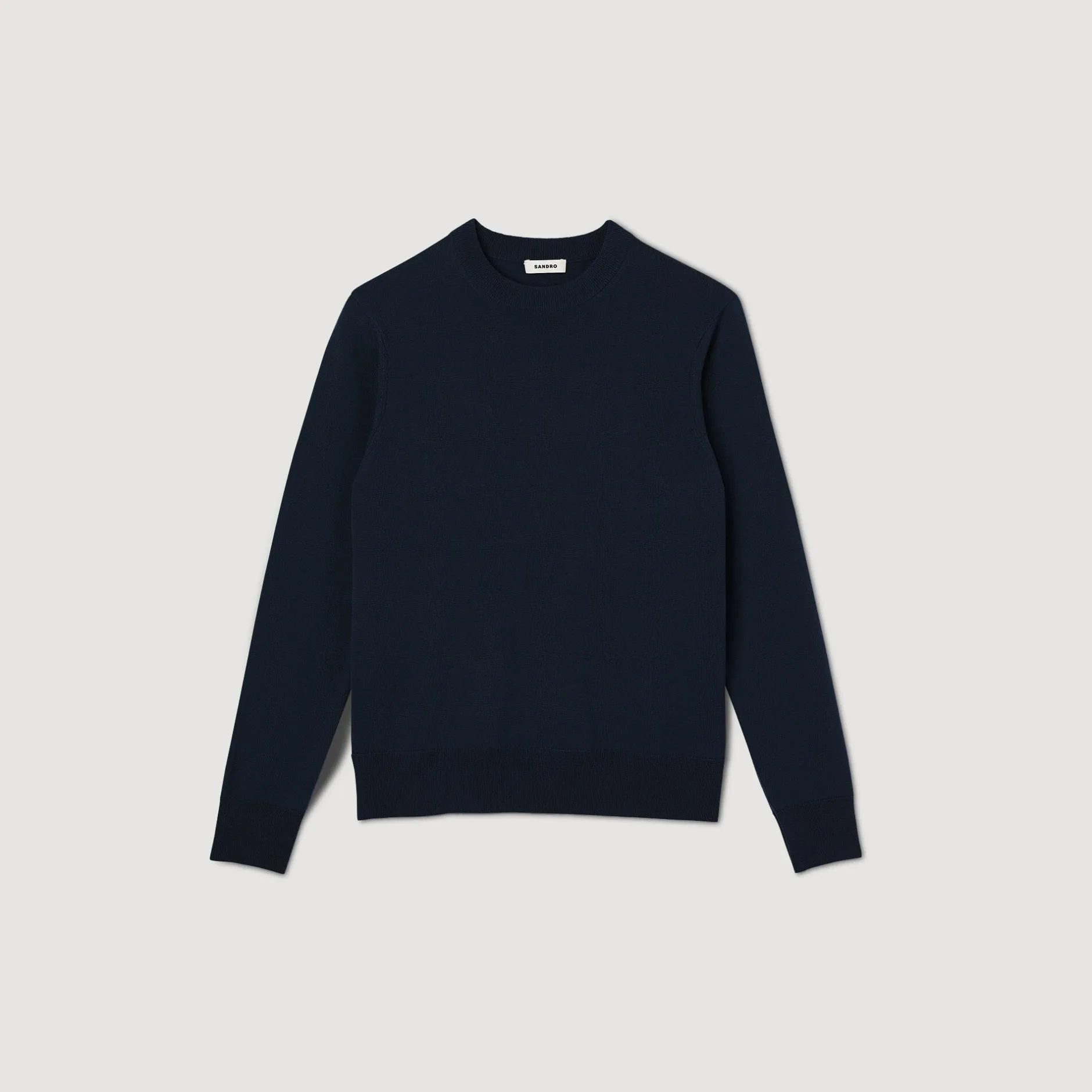 Homme SANDRO Pull En Maille Fine En Laine