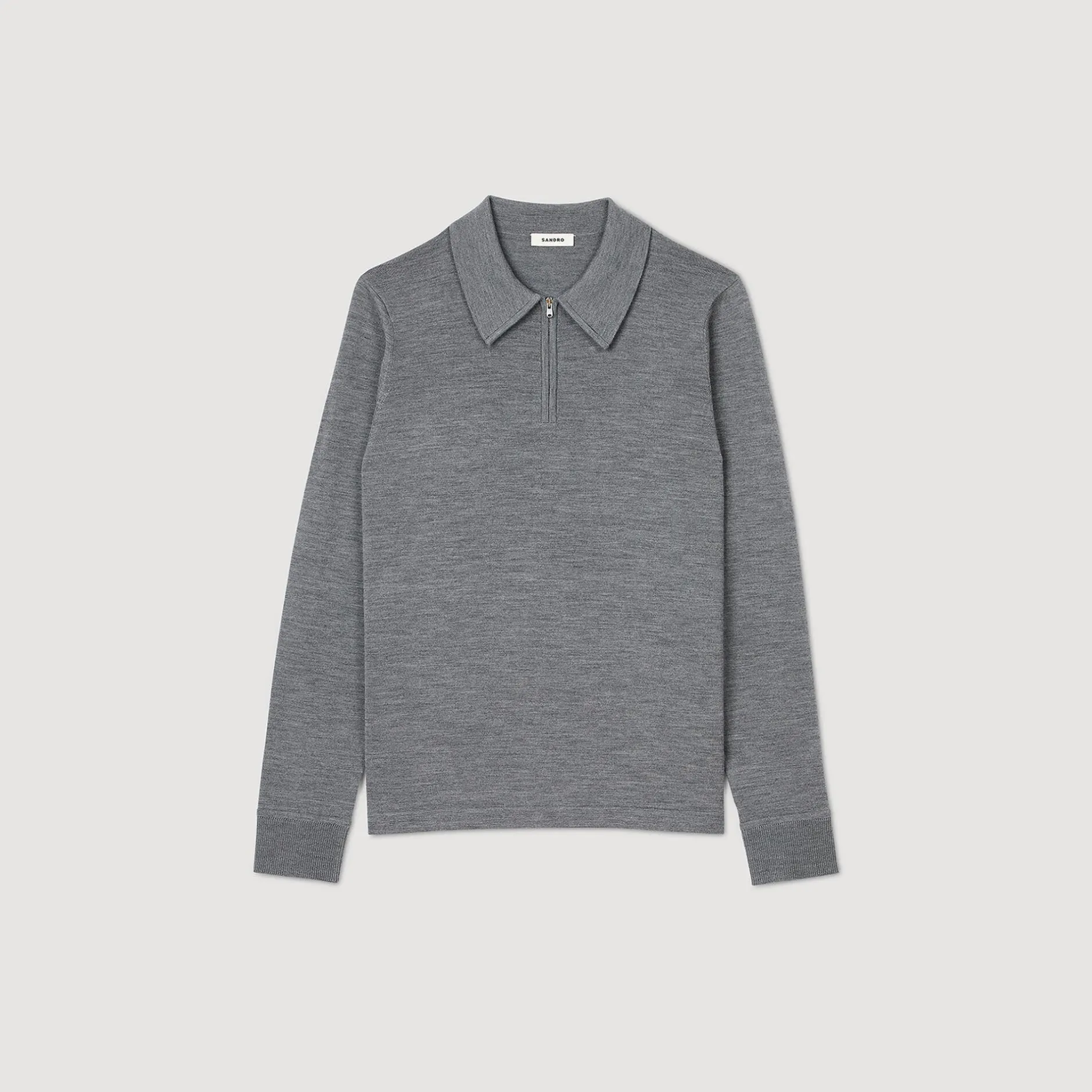 Homme SANDRO Pull Polo En Maille