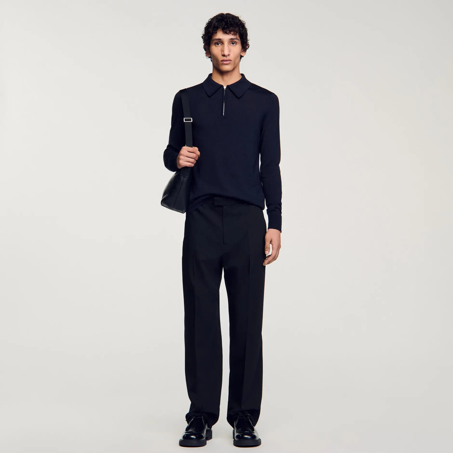Homme SANDRO Pull Polo En Maille