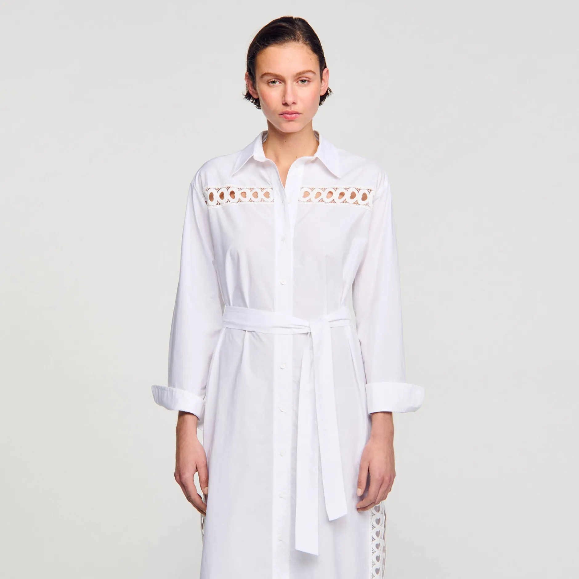 Femme SANDRO Robe Chemise Longue