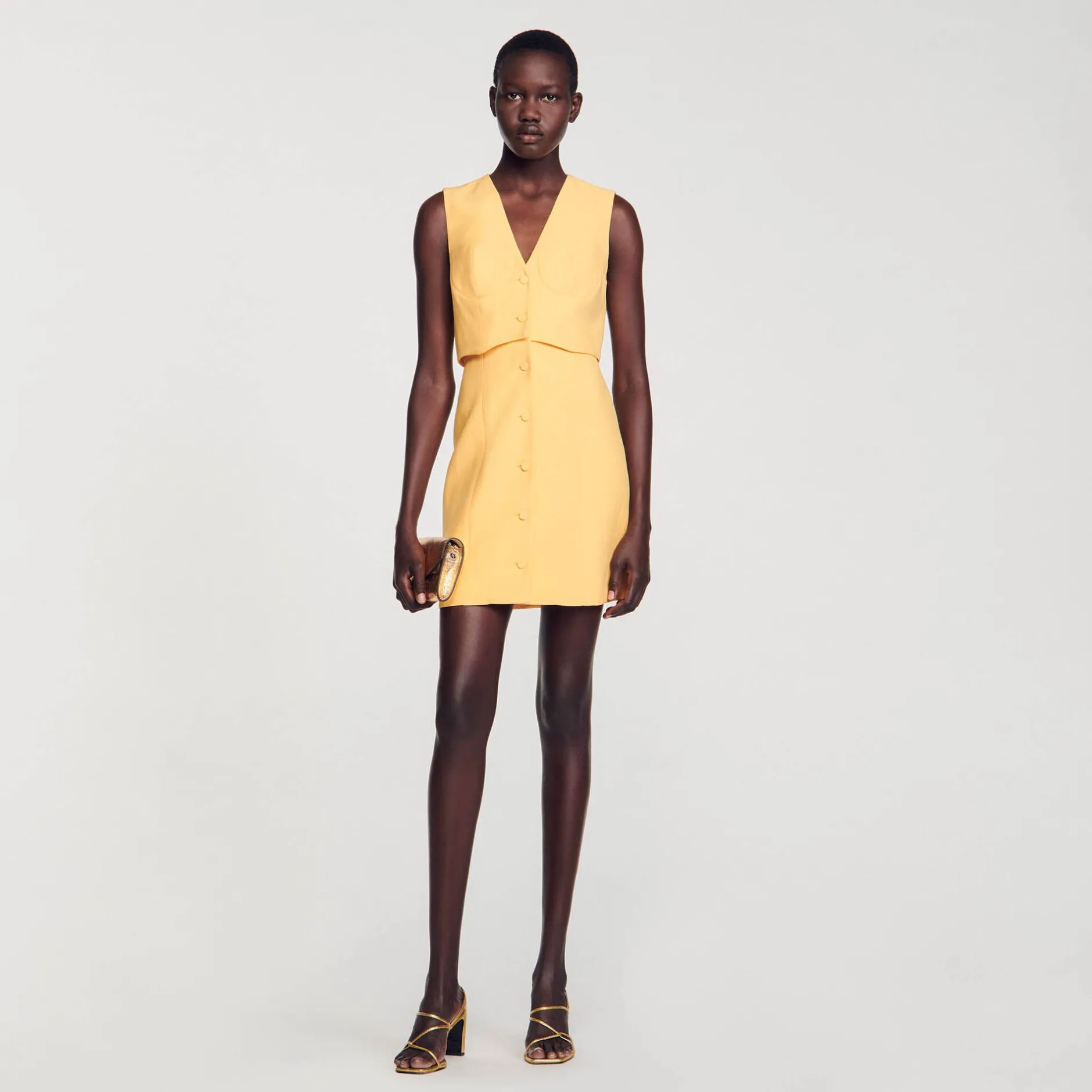 Femme SANDRO Robe Courte 2 En 1