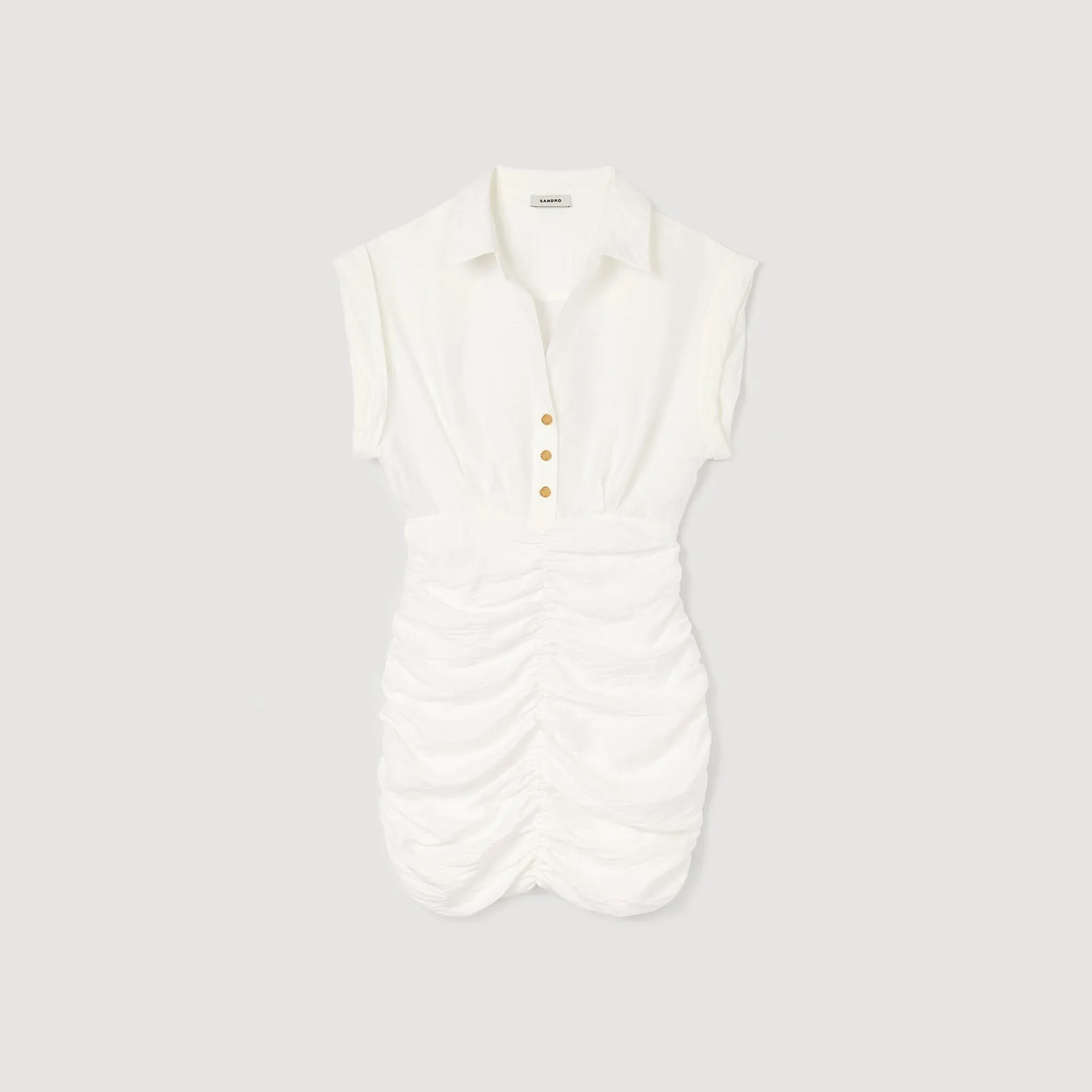 Femme SANDRO Robe Courte Drapée