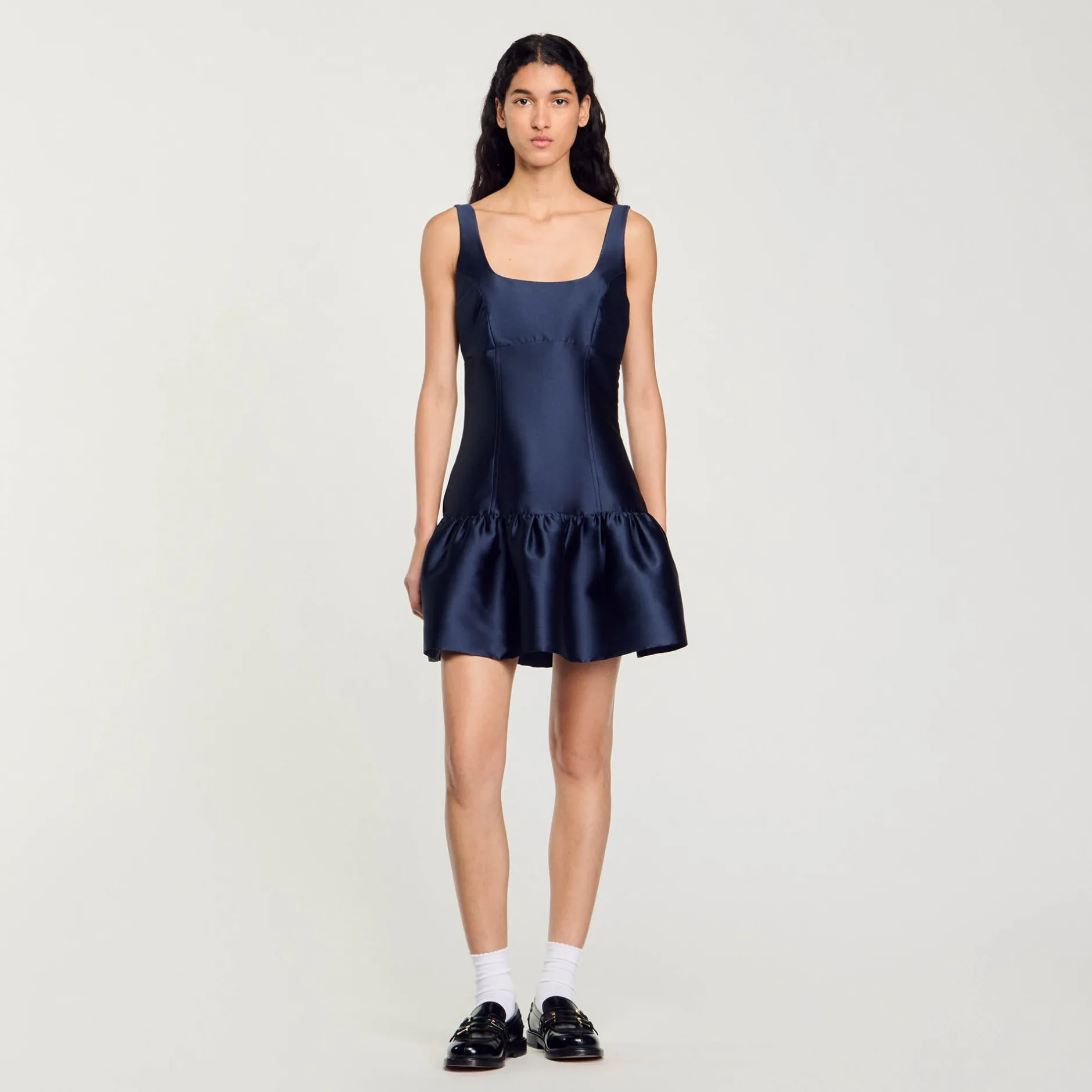 Femme SANDRO Robe Courte En Satin