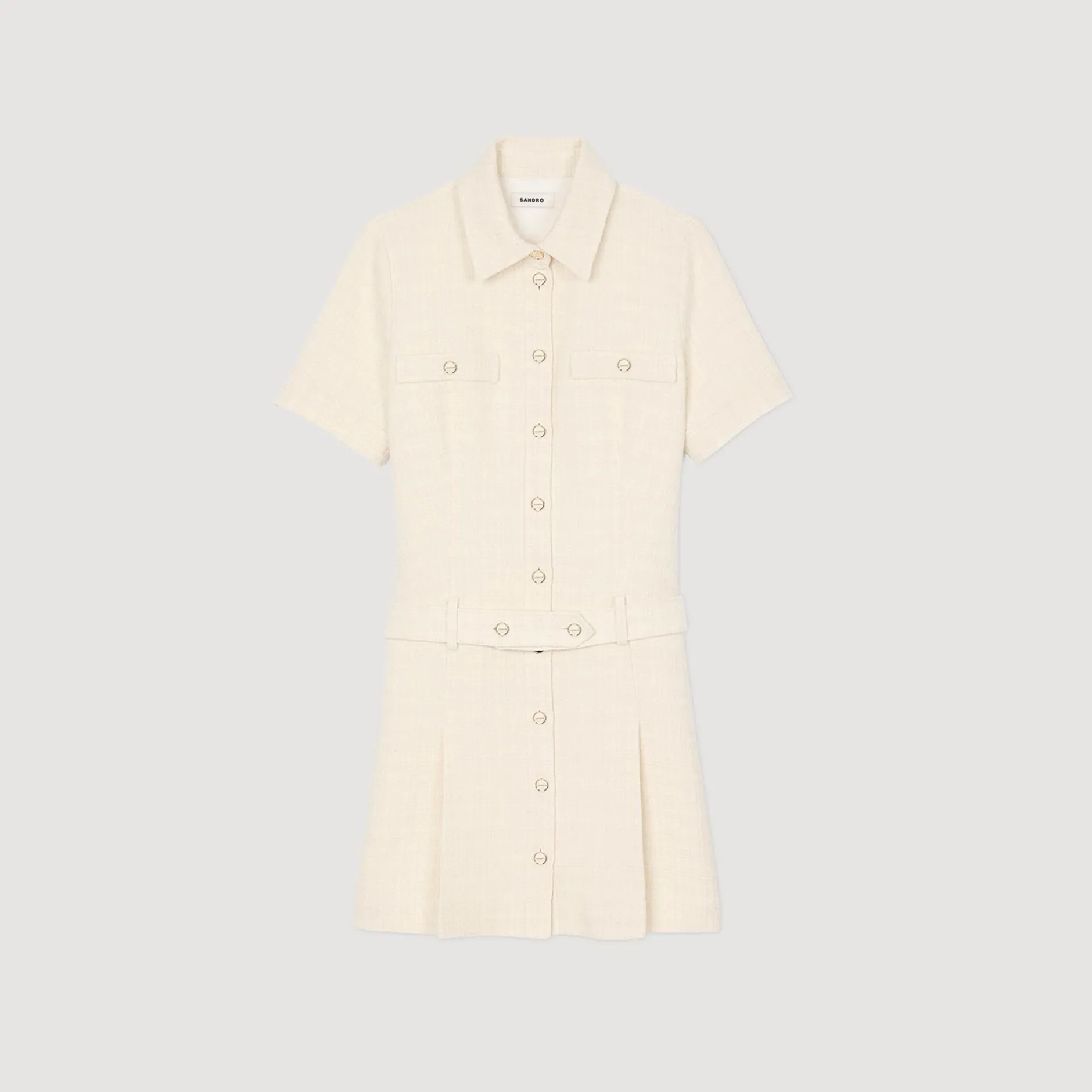 Femme SANDRO Robe Courte En Tweed
