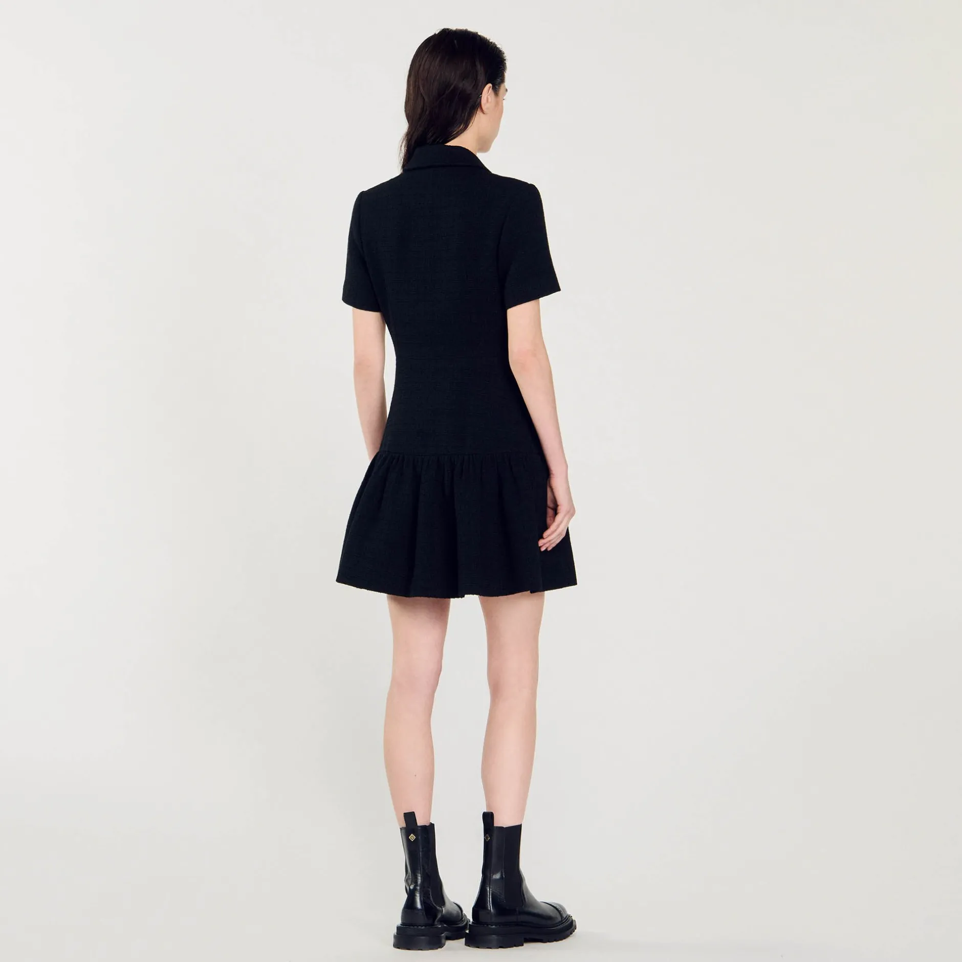 Femme SANDRO Robe Courte En Tweed