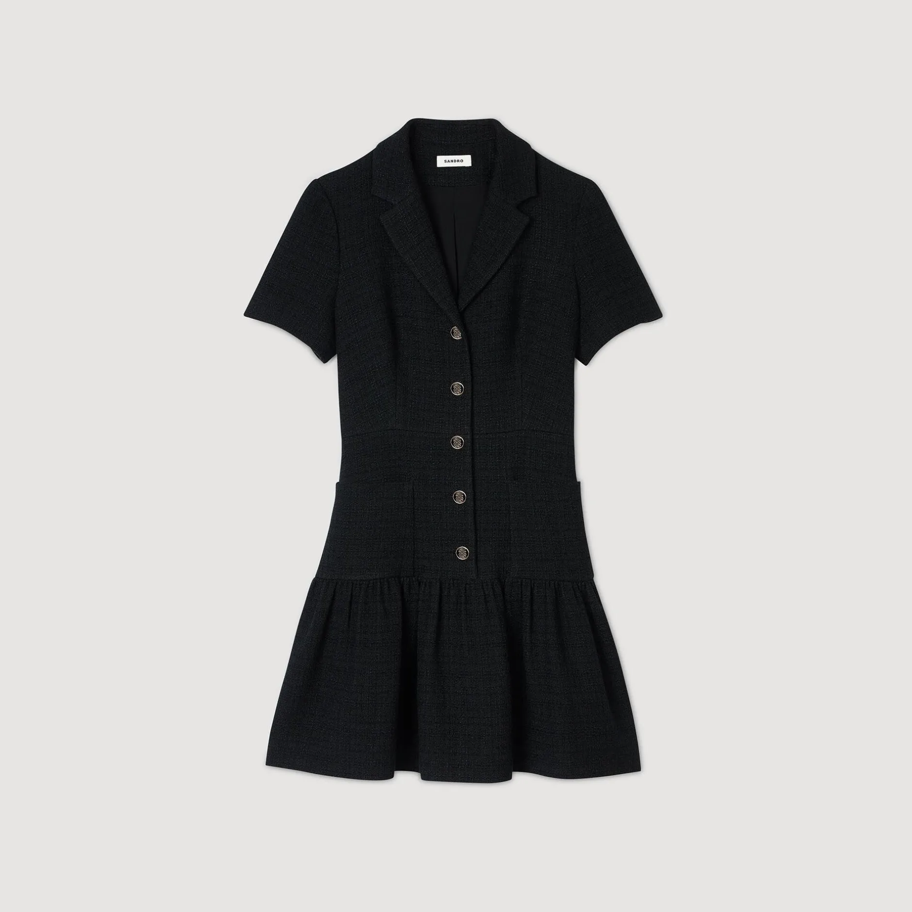 Femme SANDRO Robe Courte En Tweed