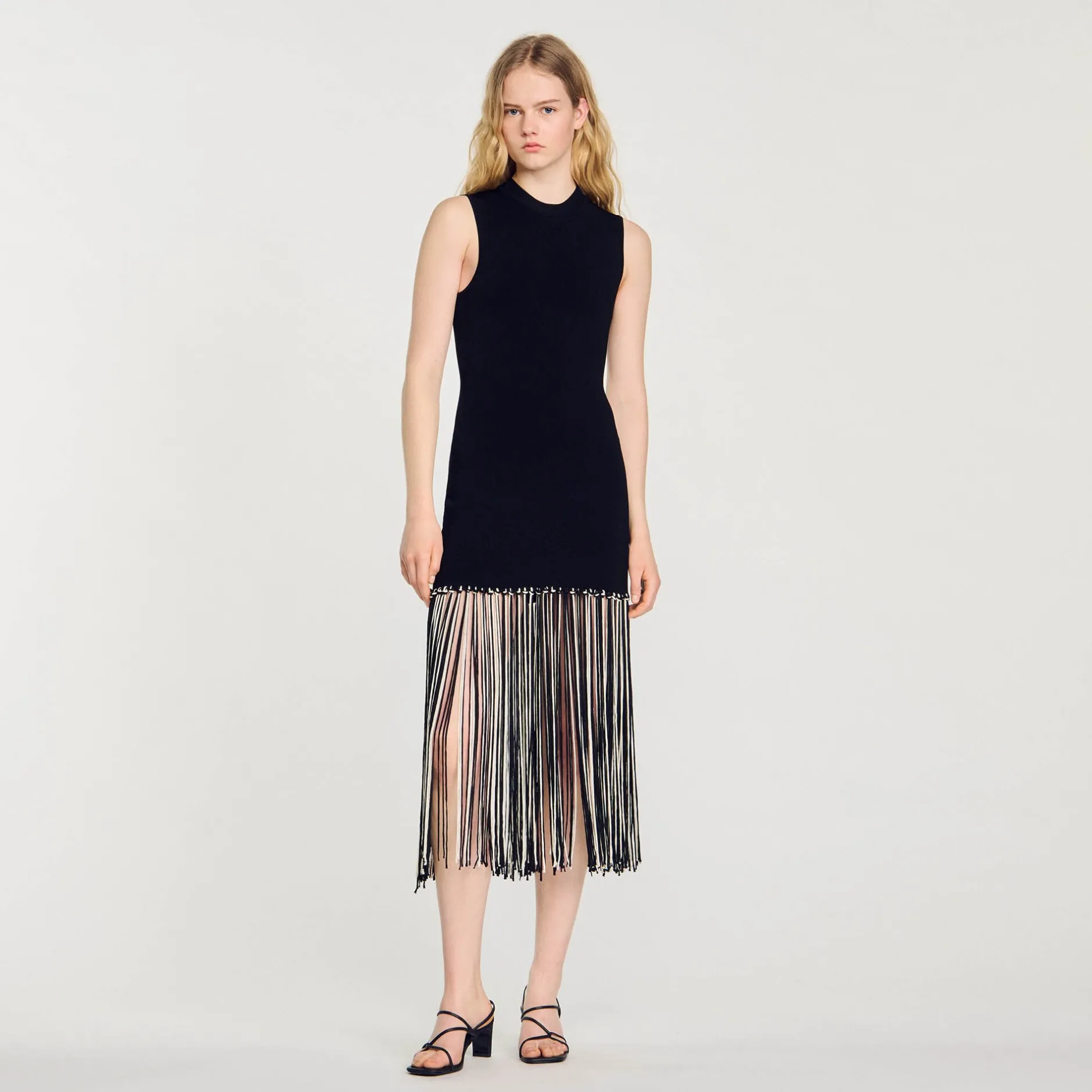 Femme SANDRO Robe Frangée