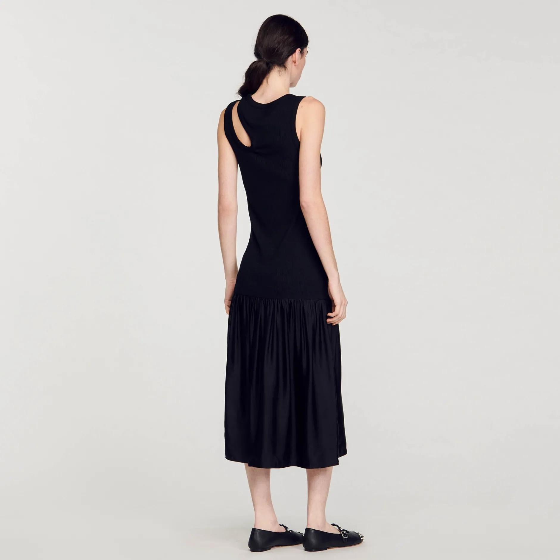 Femme SANDRO Robe Longue Bimatières