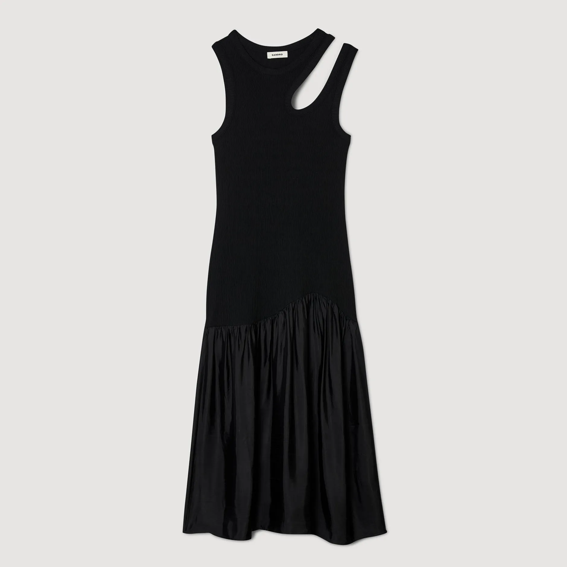 Femme SANDRO Robe Longue Bimatières