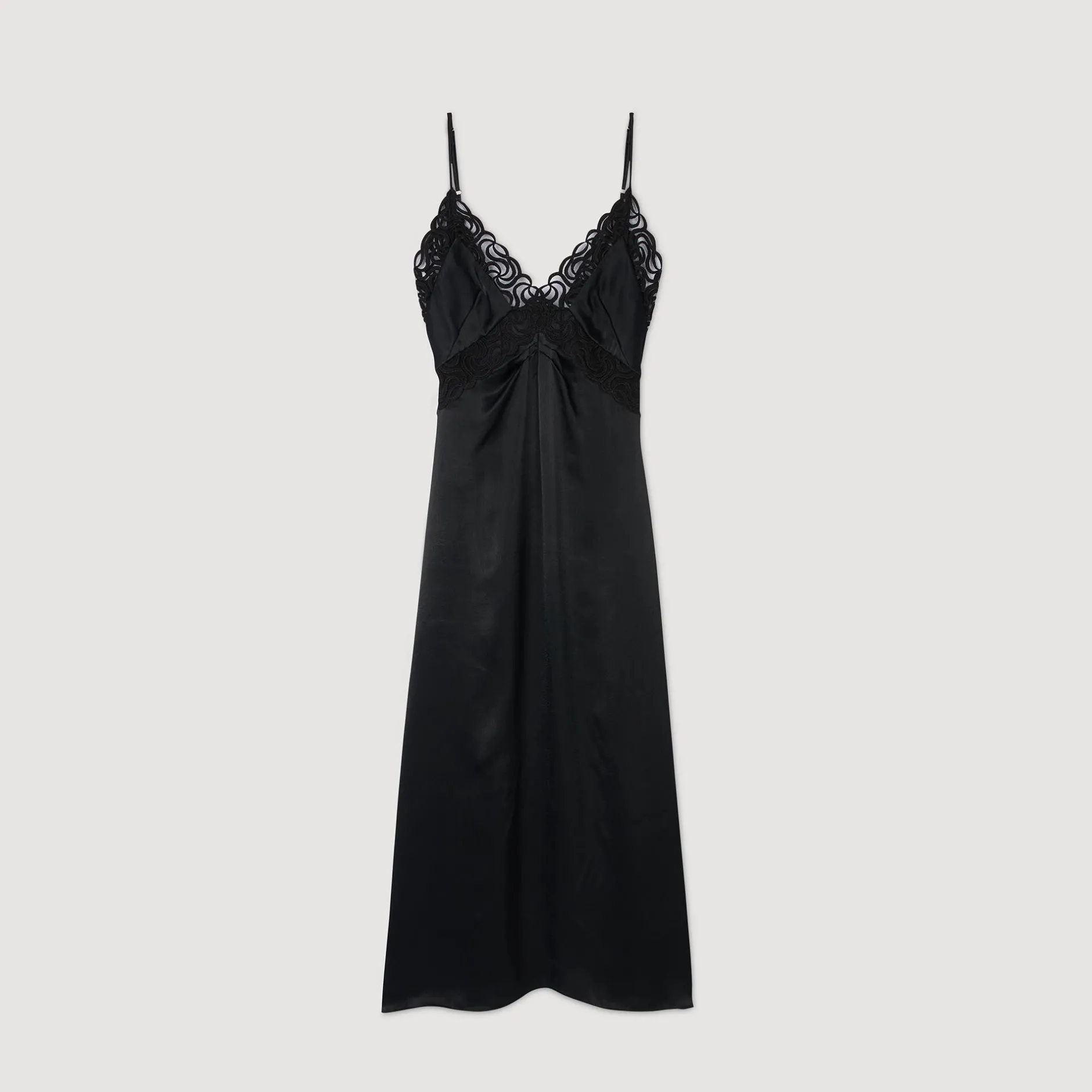 Femme SANDRO Robe Longue Dentelle