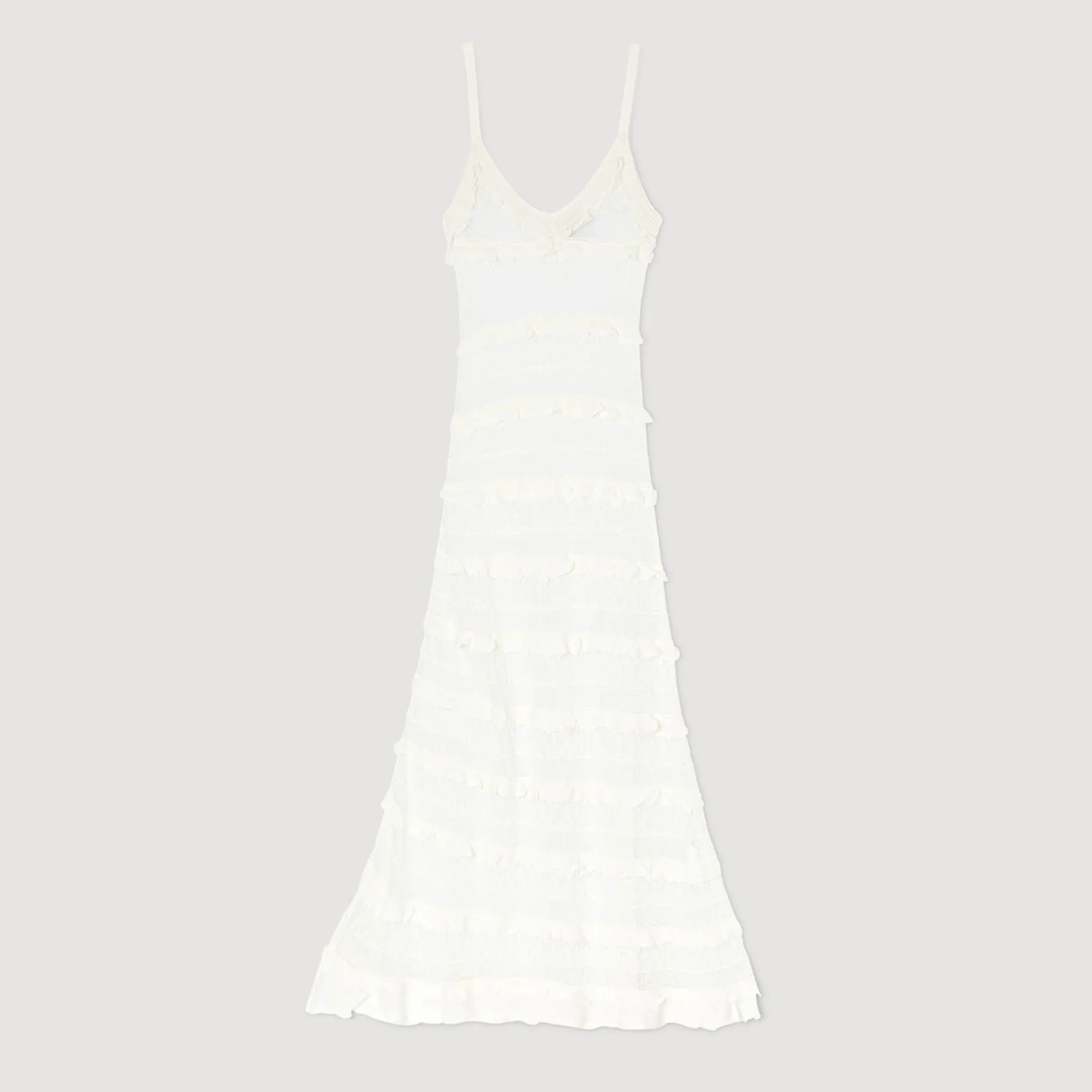 Femme SANDRO Robe Longue En Maille