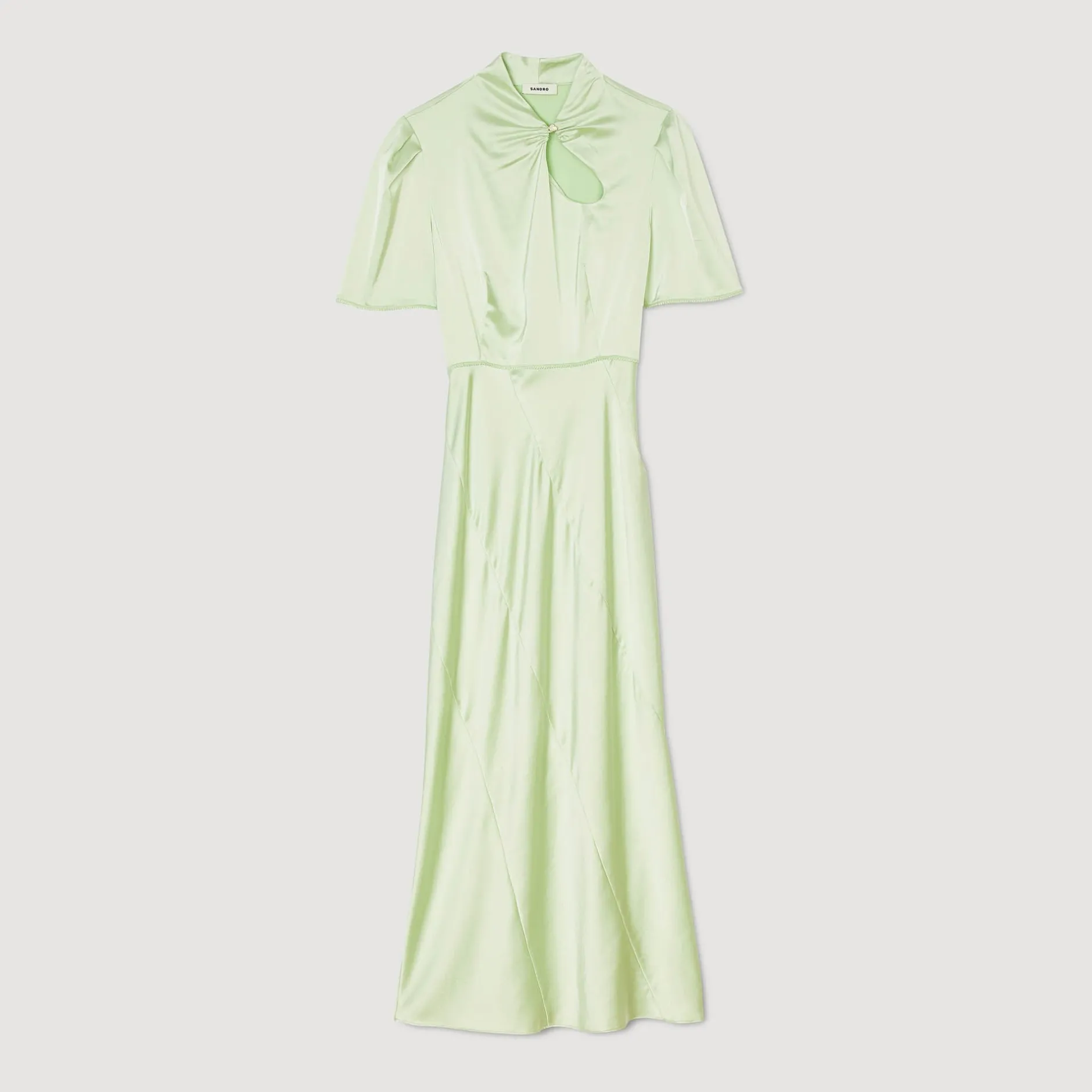 Femme SANDRO Robe Longue Satinée