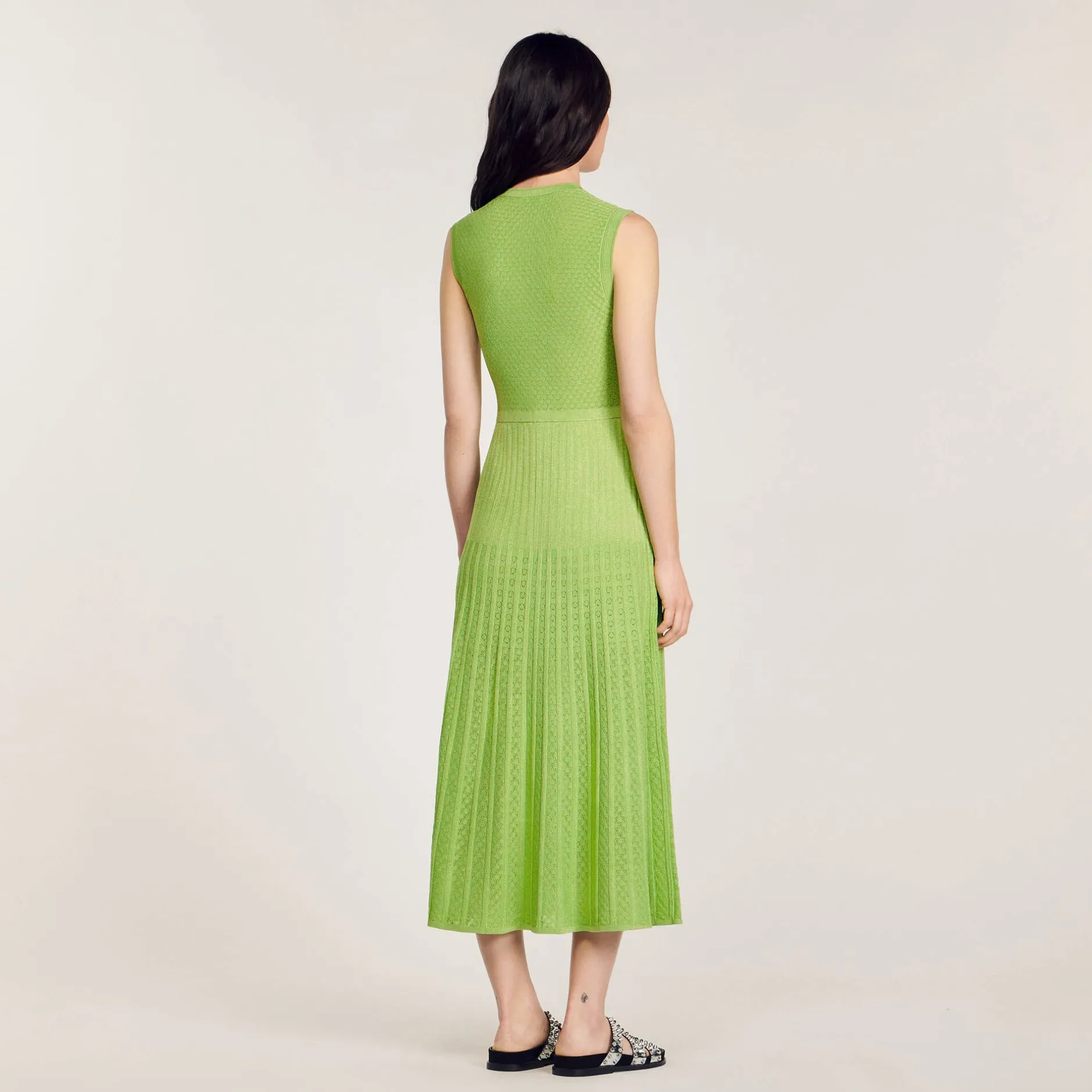 Femme SANDRO Robe Midi En Maille