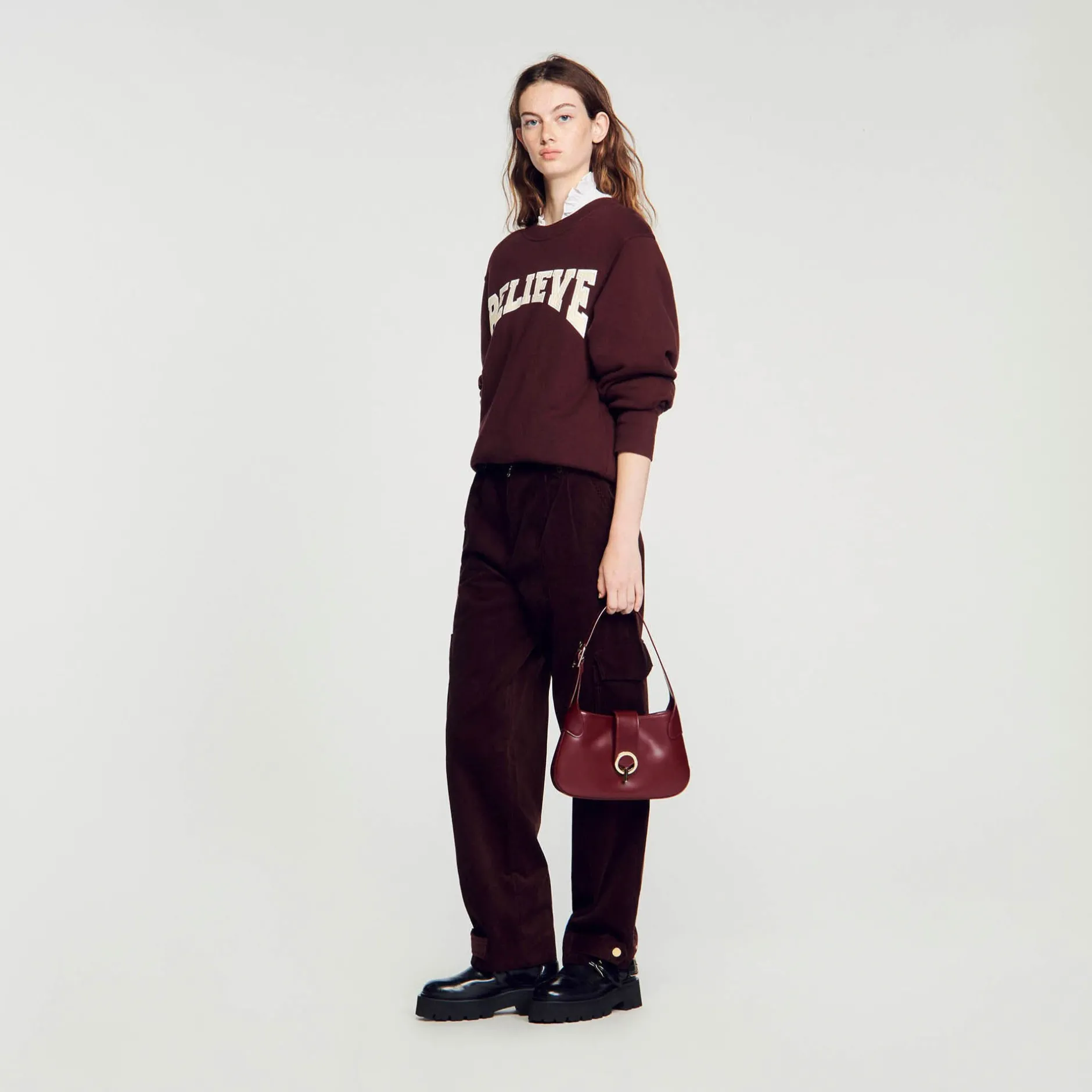 Femme SANDRO Sac Janet Tannerie Certifiée