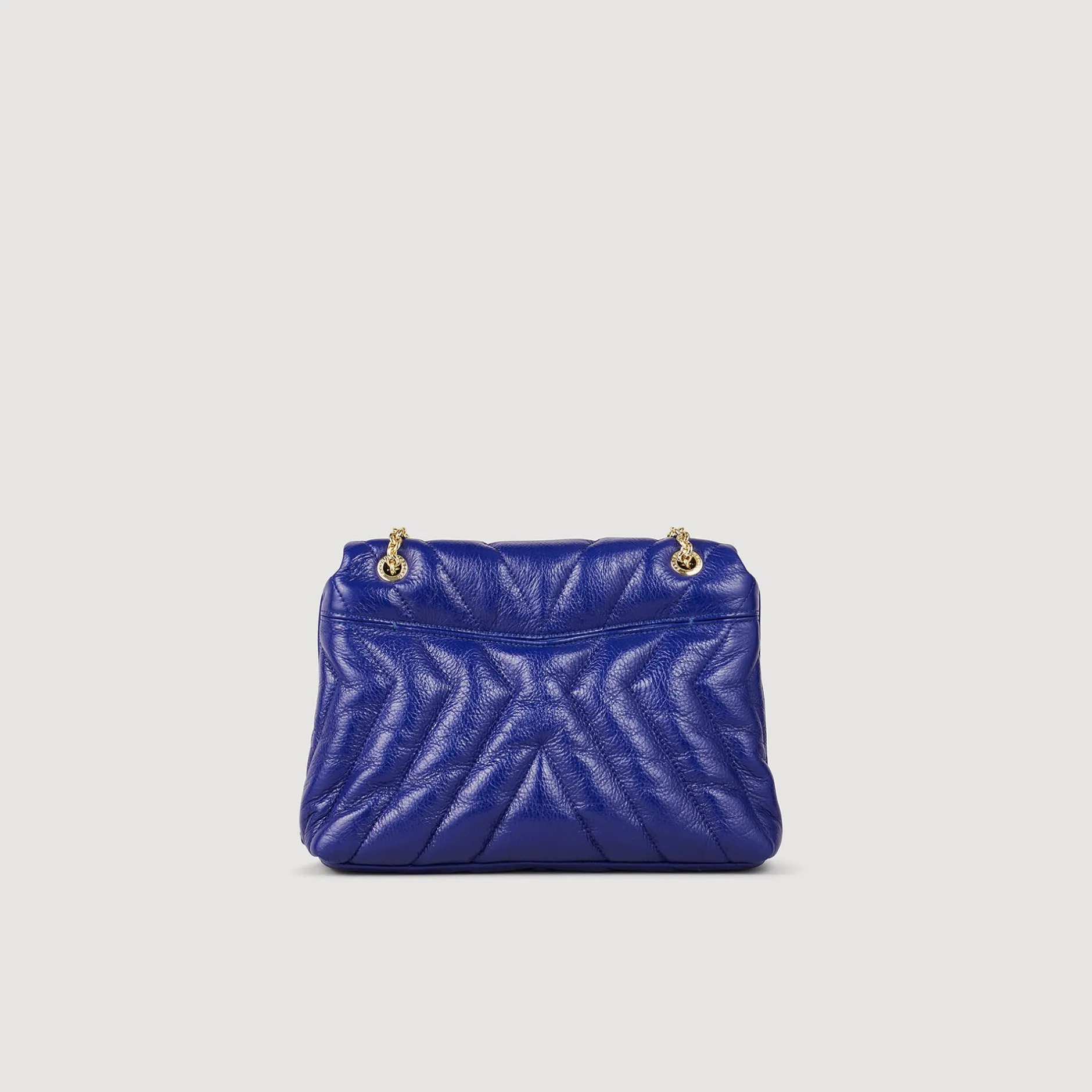 Femme SANDRO Sac Mila En Cuir Grainé Matelassé