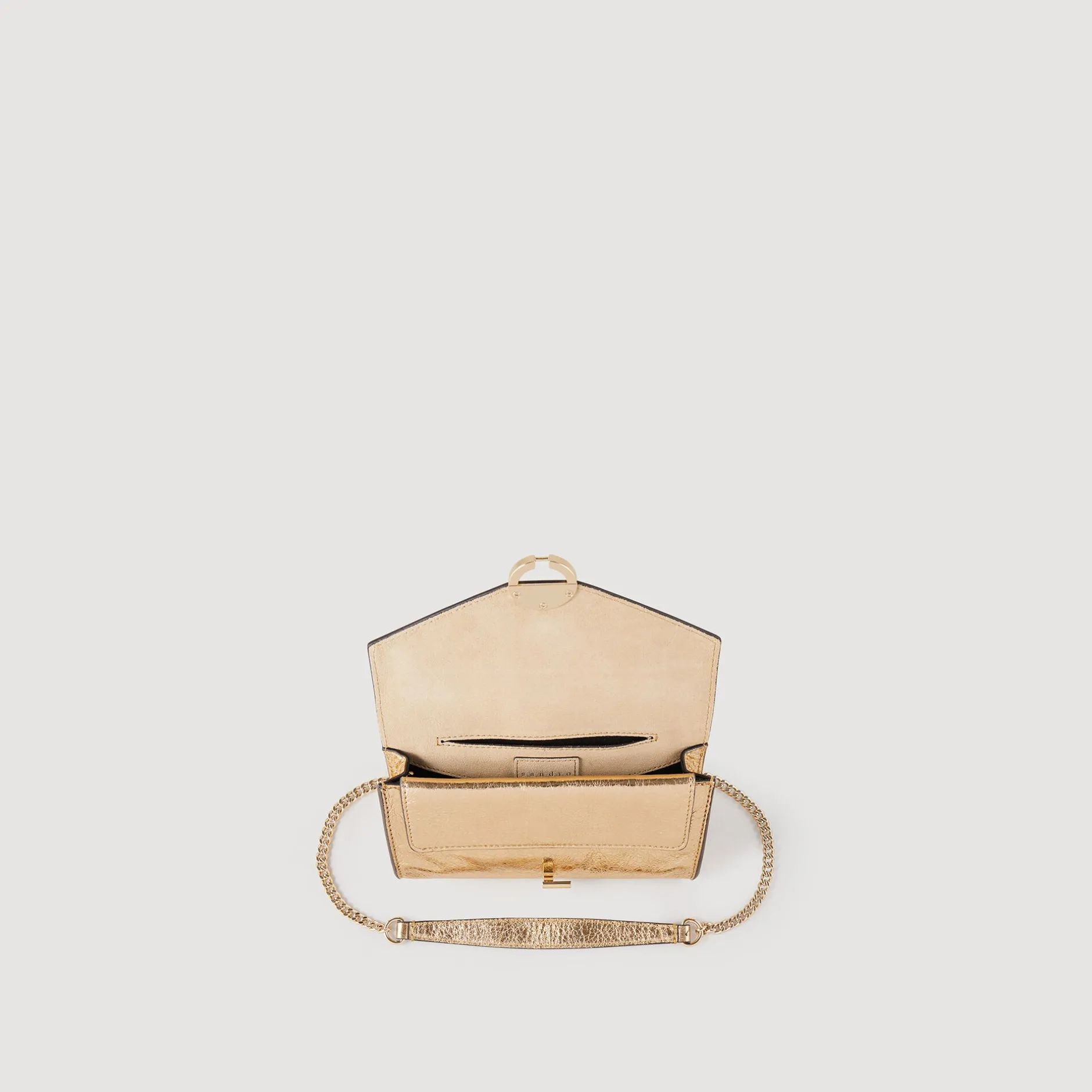 Femme SANDRO Sac Pochette En Cuir Dé