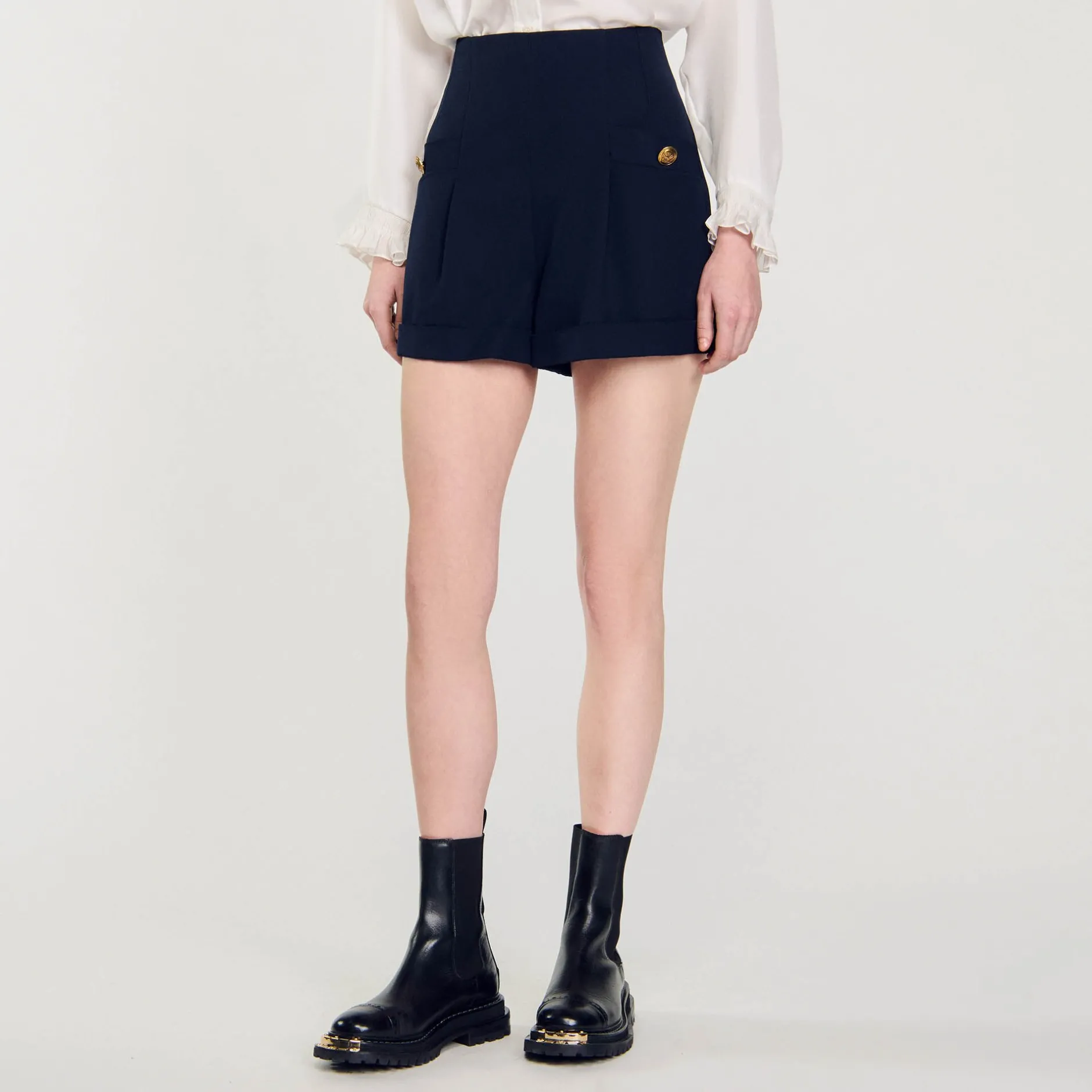 Femme SANDRO Short à Revers