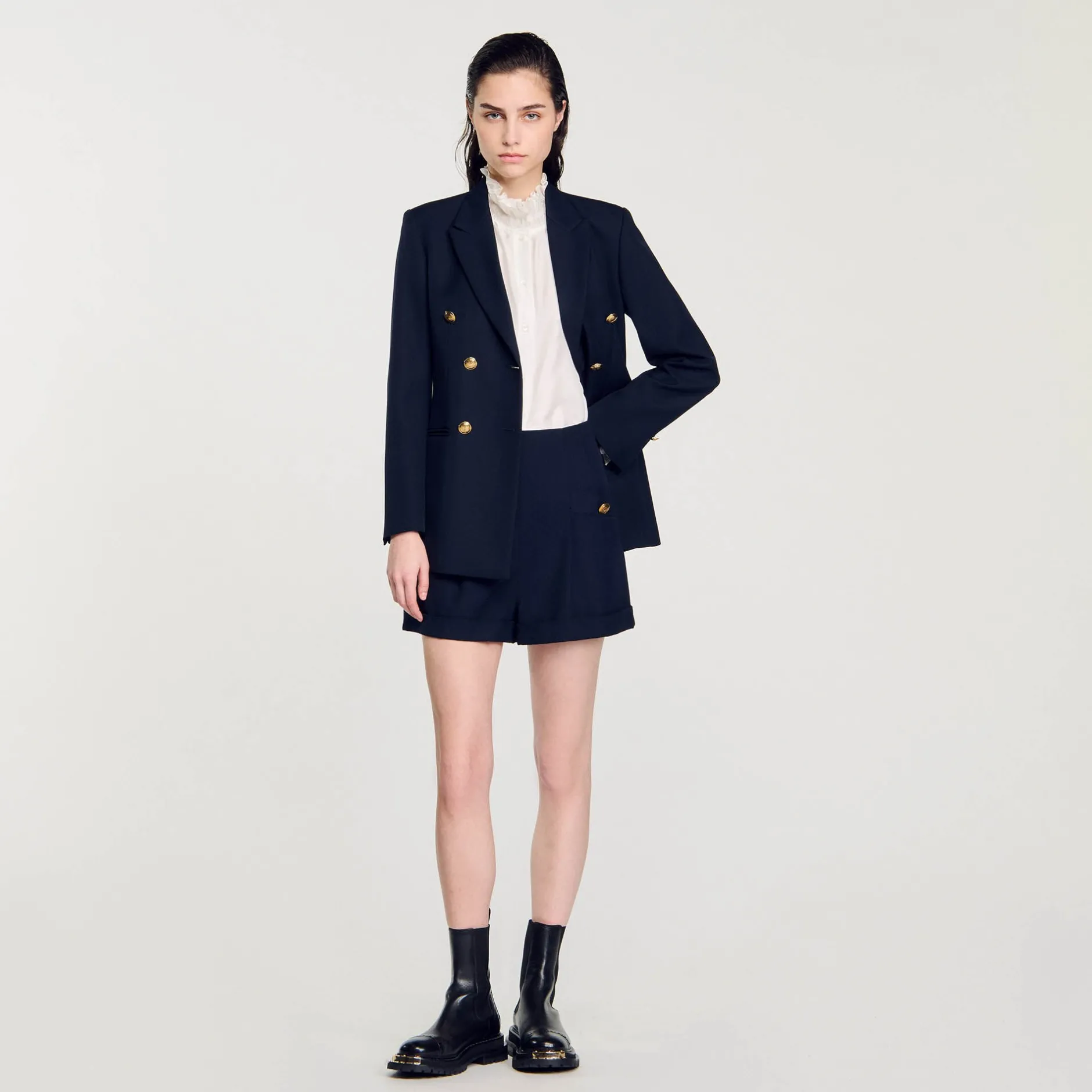 Femme SANDRO Short à Revers