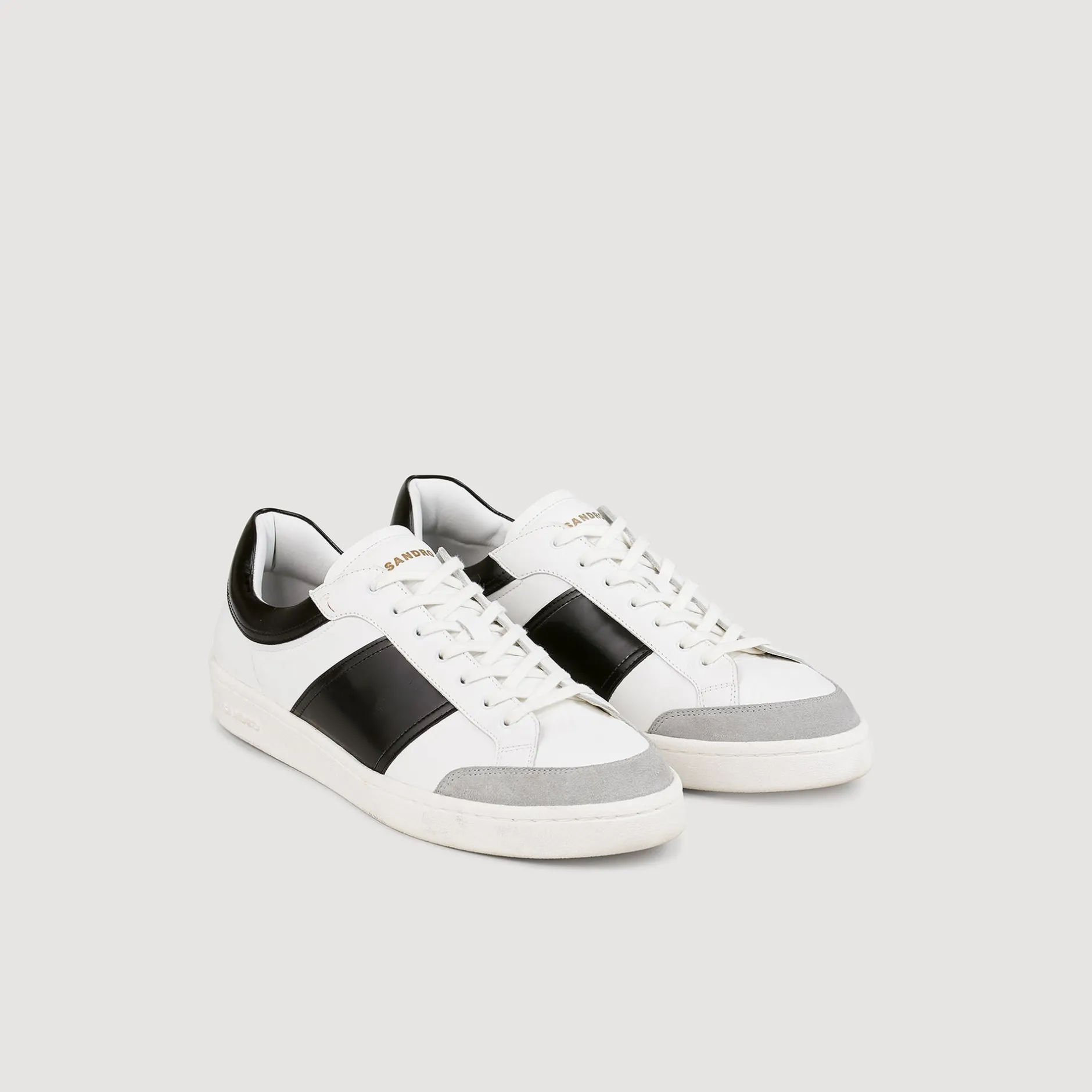 Homme SANDRO Sneakers Basses En Cuir