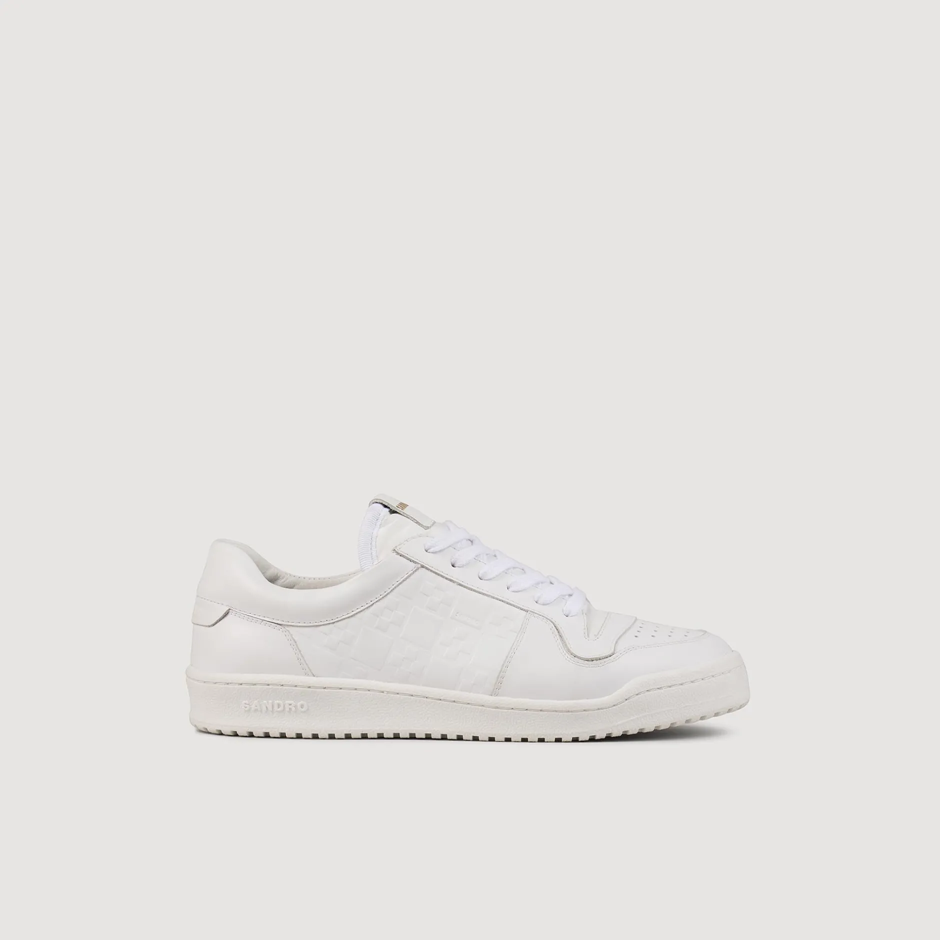 Homme SANDRO Sneakers Basses En Cuir