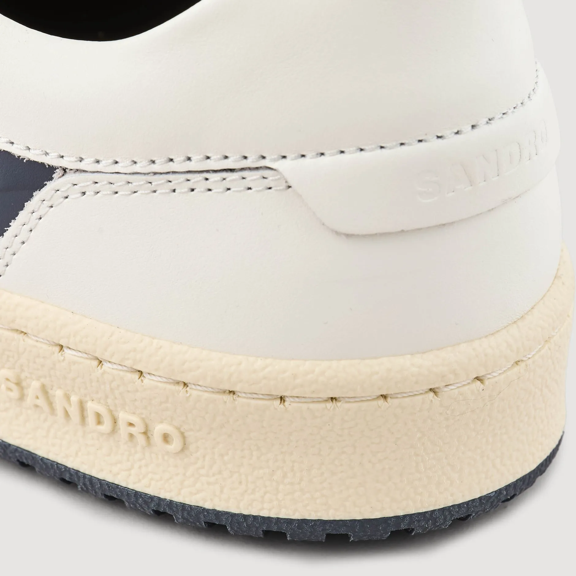 Homme SANDRO Sneakers Basses En Cuir