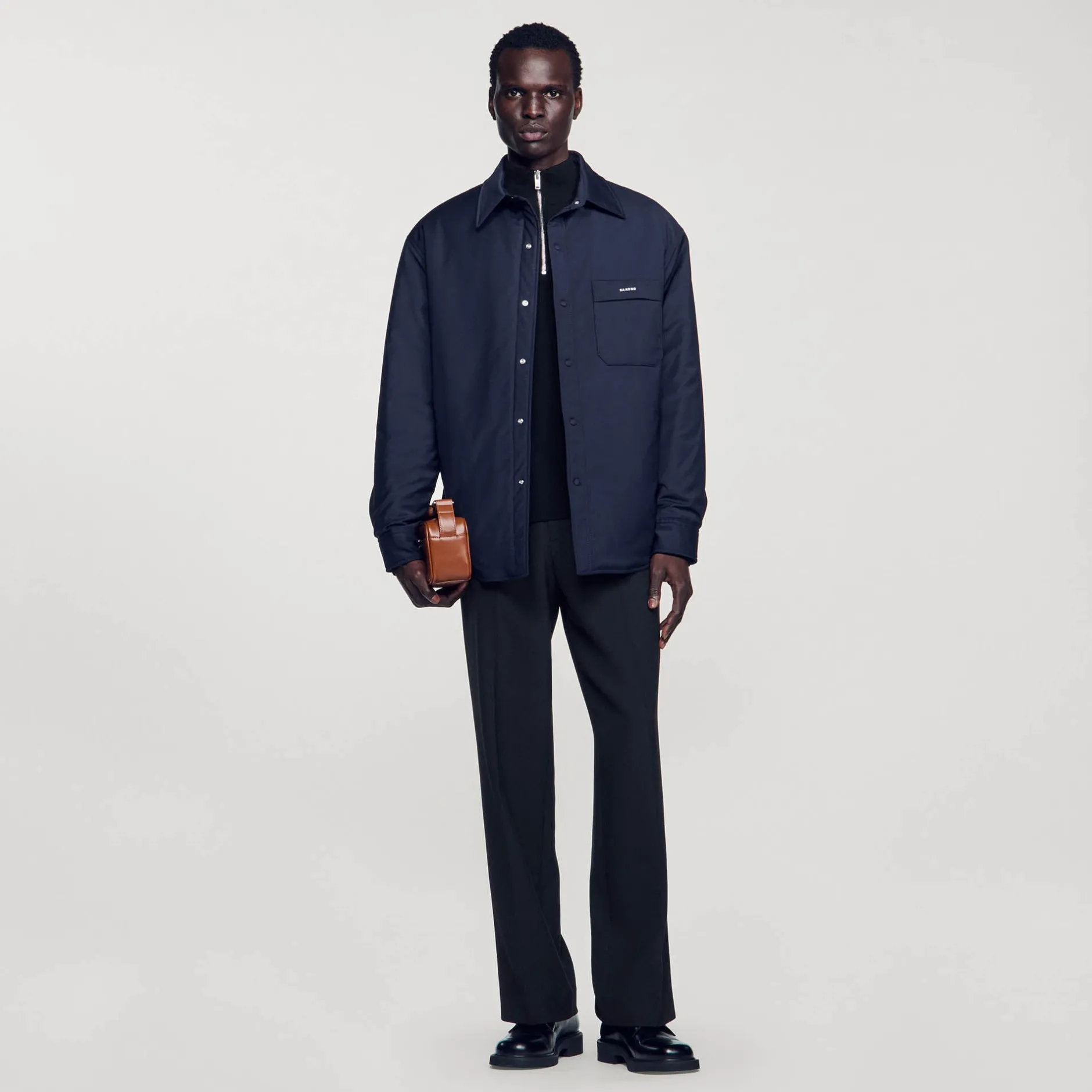 Homme SANDRO Surchemise Ouatinée Oversize