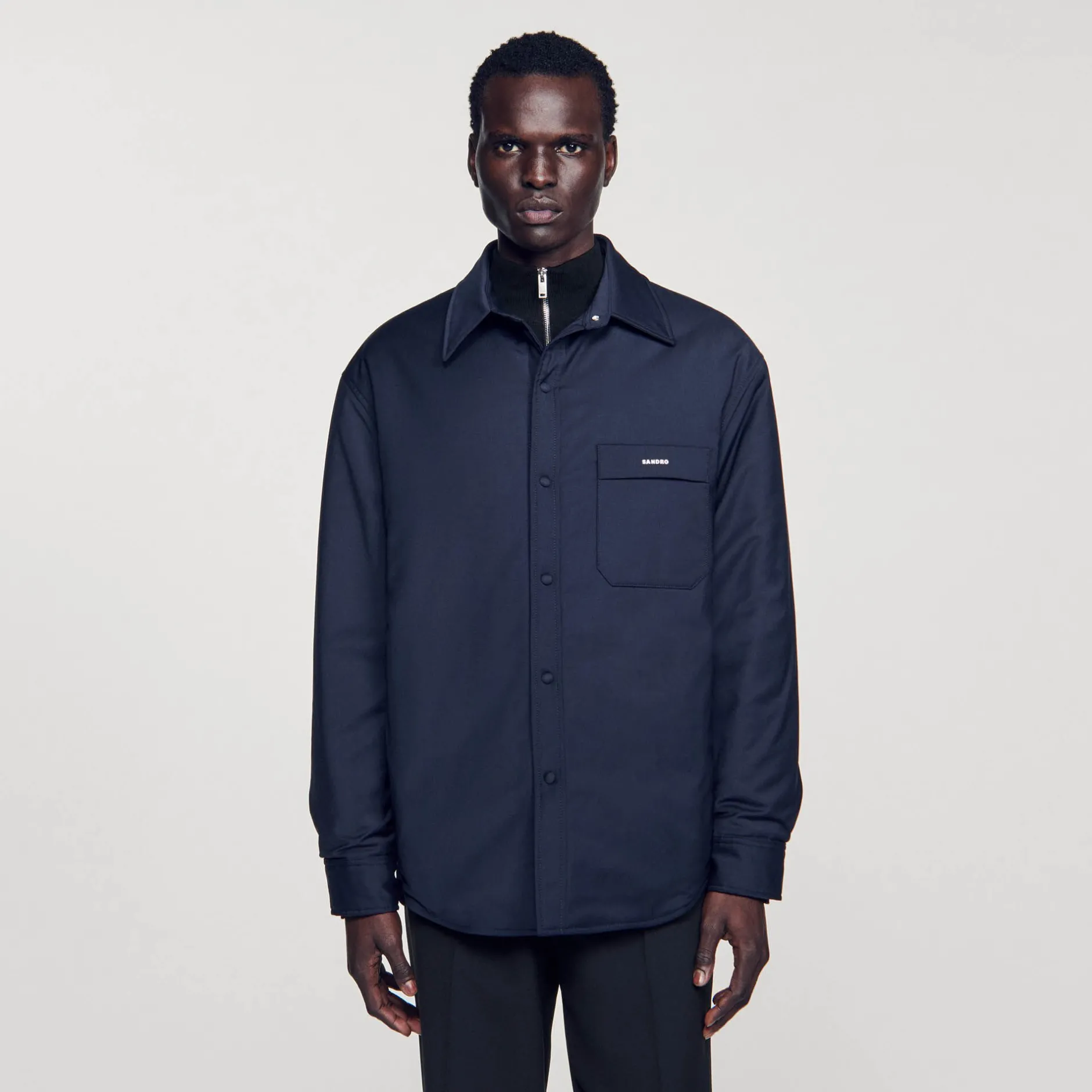 Homme SANDRO Surchemise Ouatinée Oversize