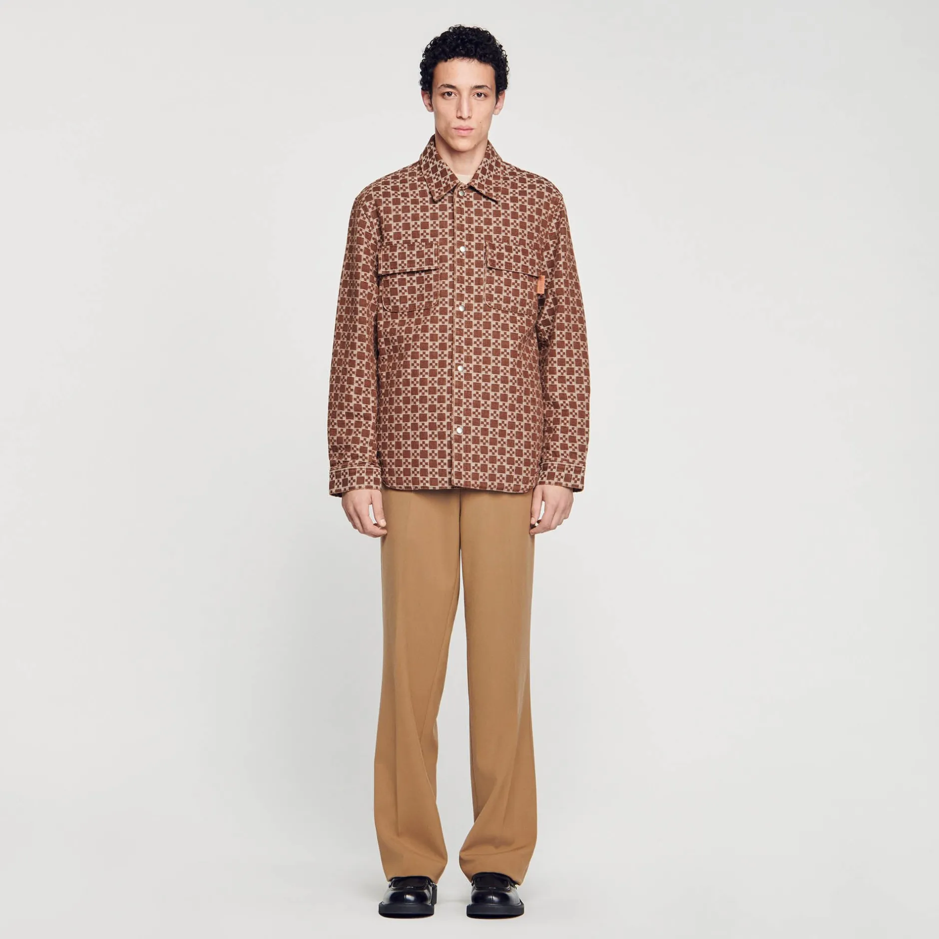 Homme SANDRO Surchemise Square Cross