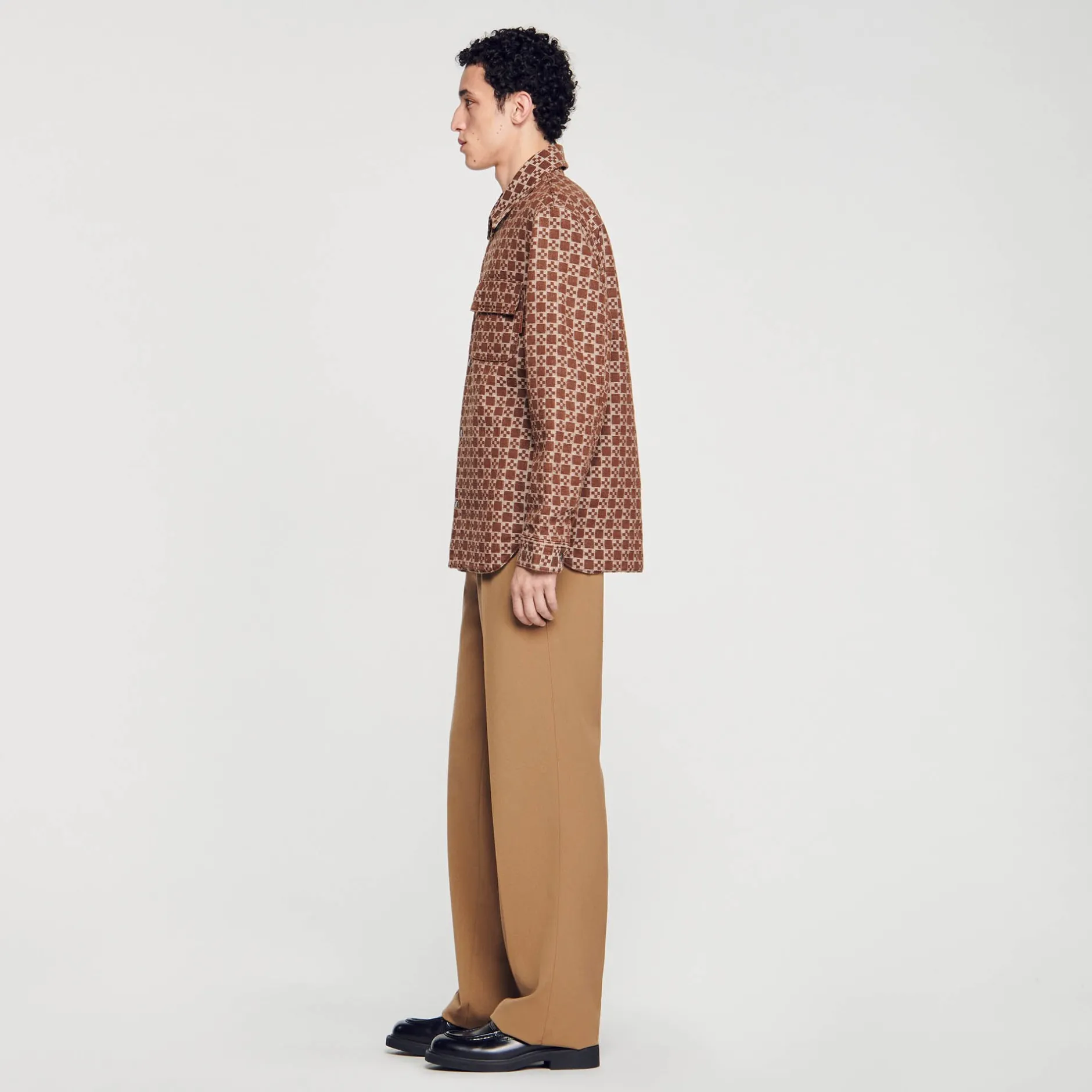 Homme SANDRO Surchemise Square Cross
