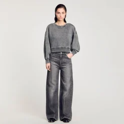 Femme SANDRO Sweat à Col Bijoux